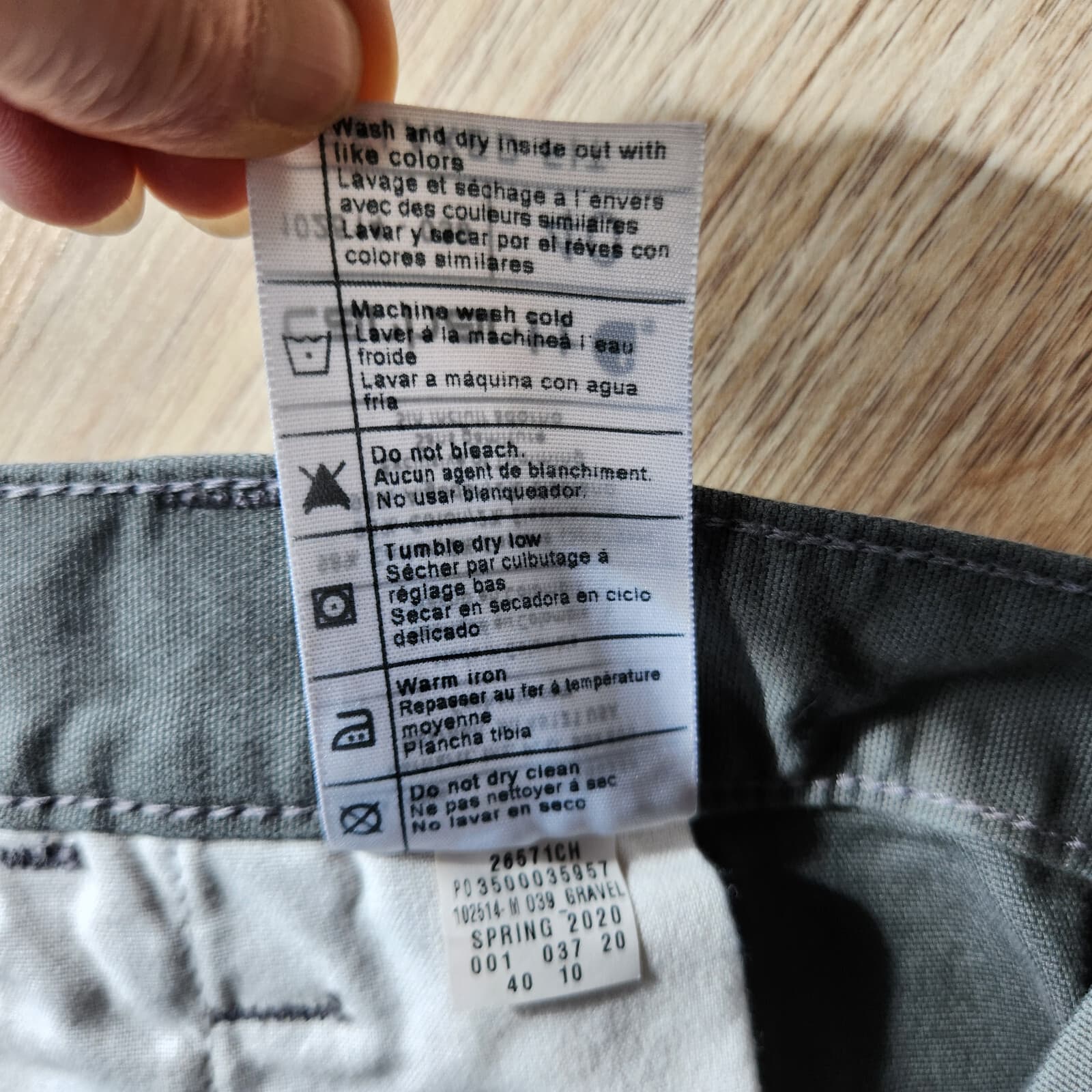 Carhartt Relaxed Fit Ripstop Work Utility Shorts Zip Duck Canvas Grey Men's 40 - Thumbnail 7