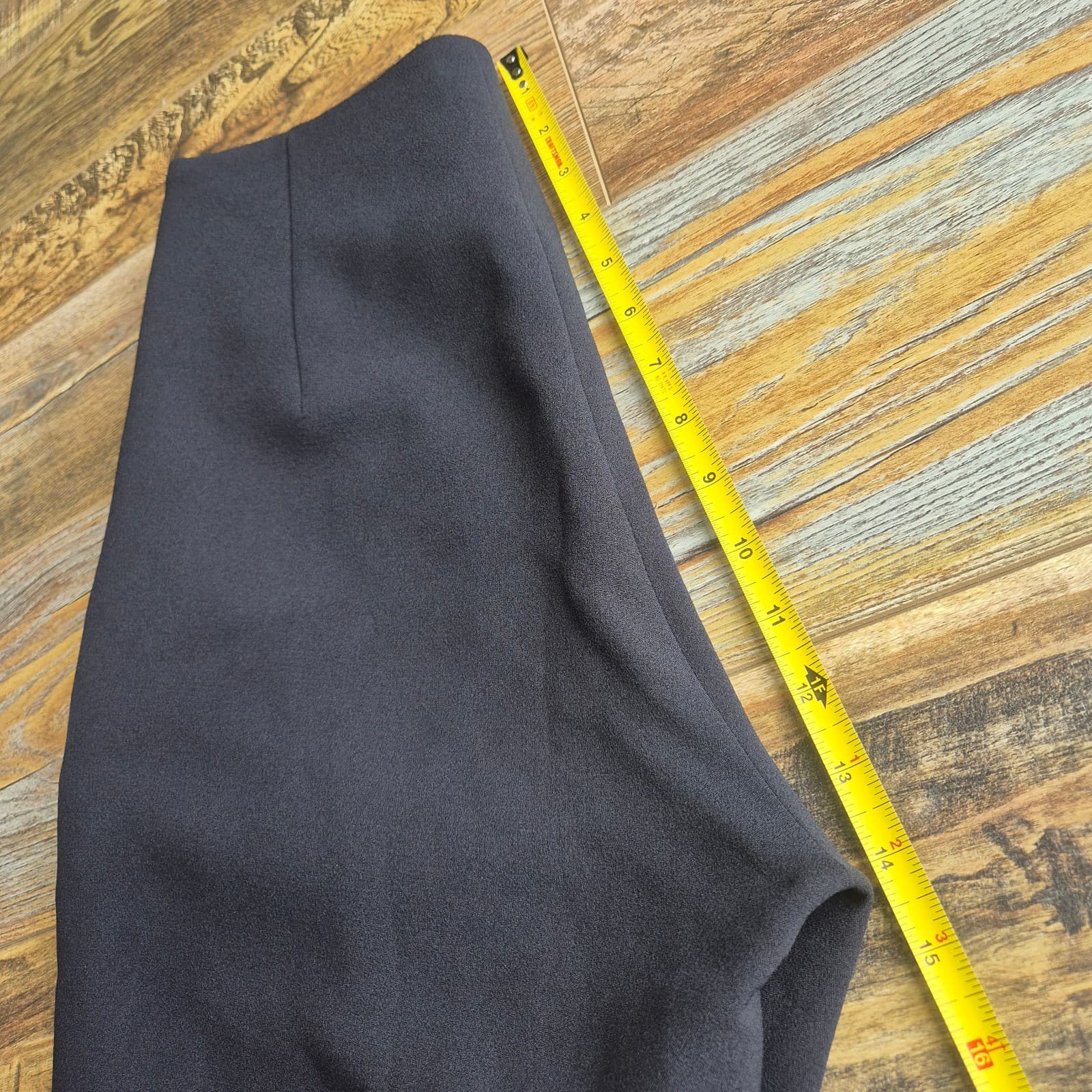 Kaarem Sua Tapered Trouser High Waist Relaxed Fit Cropped Pocket Zip Black Sz.XS - Thumbnail 17