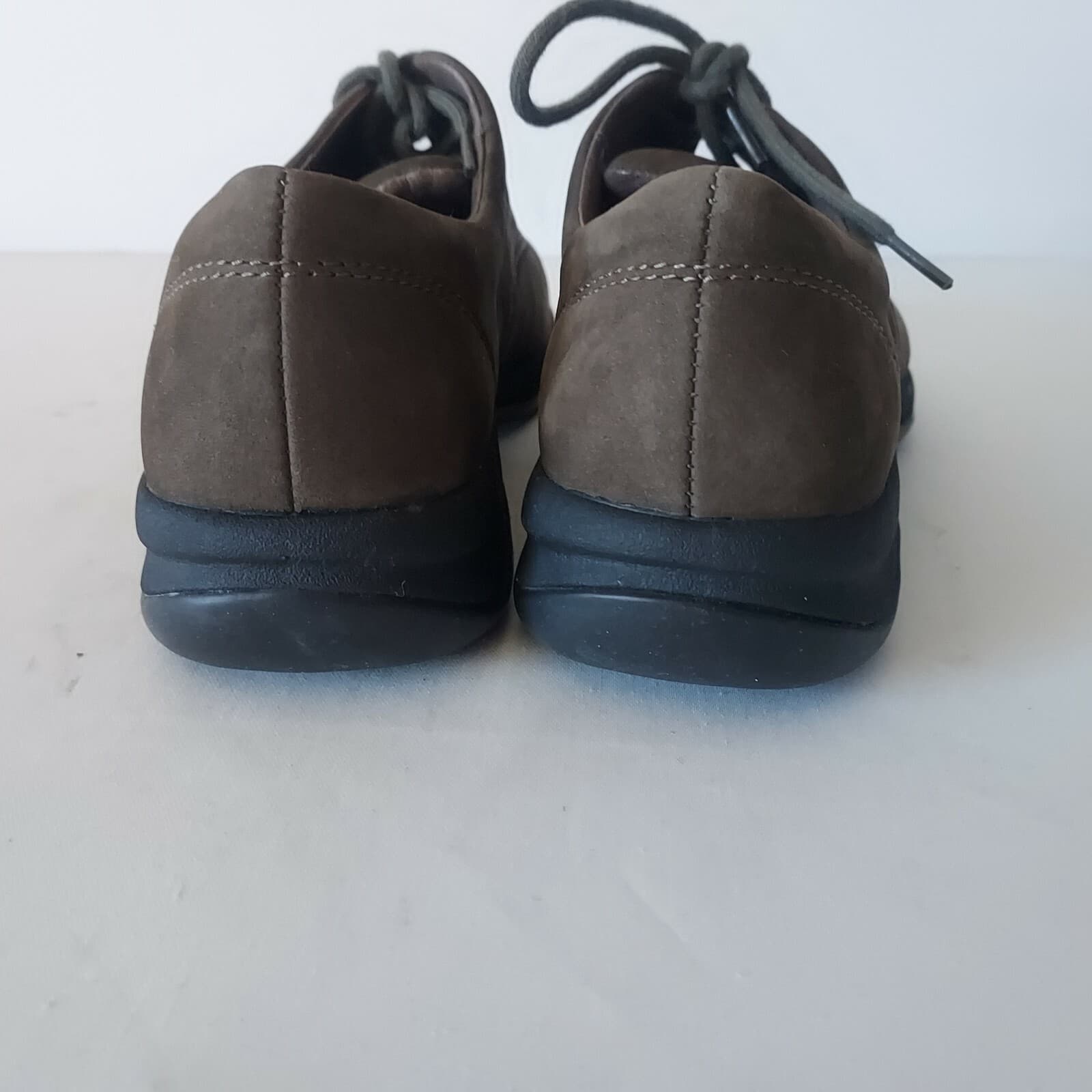 NWoB Merrell Topo Pure Leather Shoes Air Cushion Lace-Up Dark Taupe Women US8.5 - Thumbnail 8