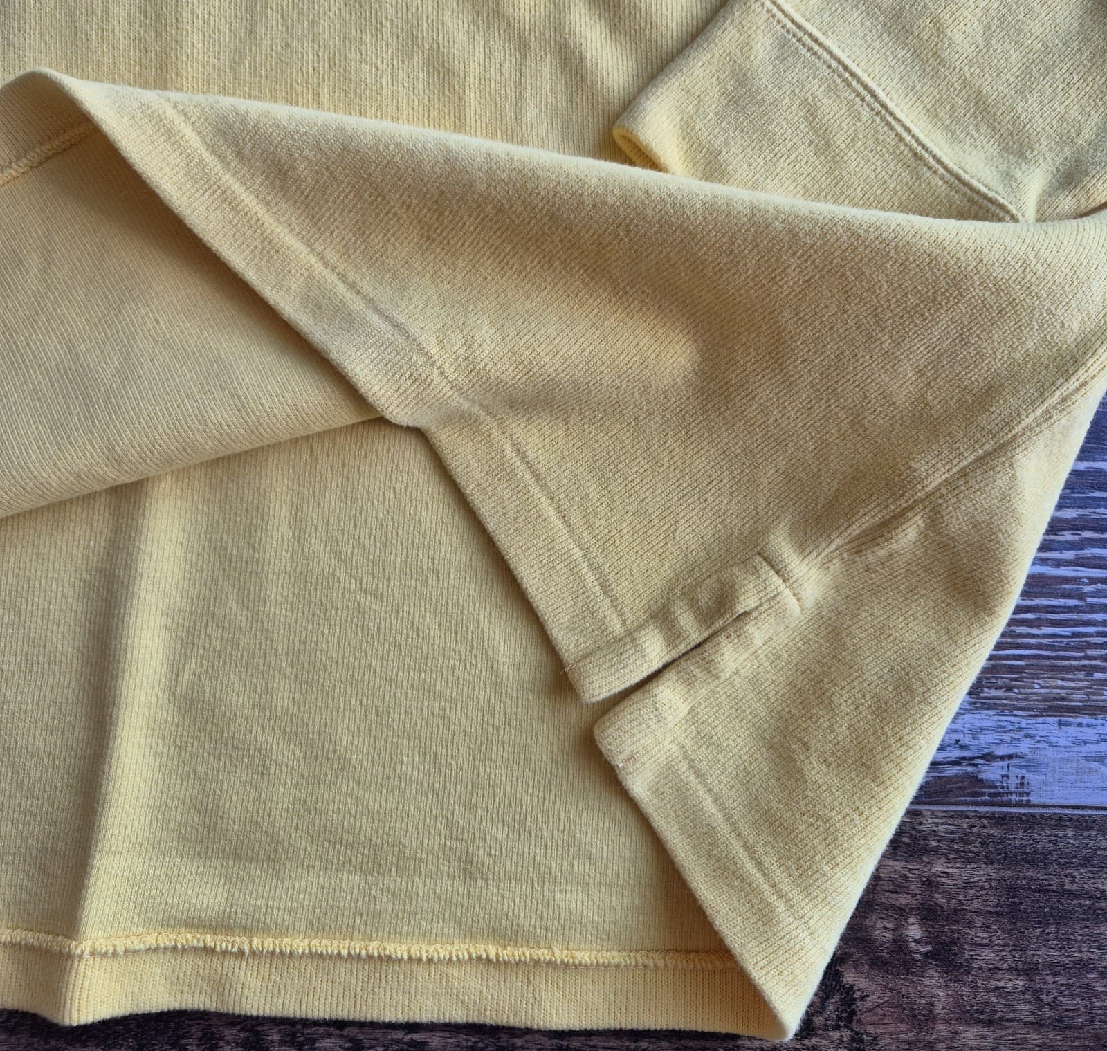 Vintage Polo by Ralph Lauren Pony Mens XL Cotton 1/4 Zip Pullover Sweater Yellow - Thumbnail 7
