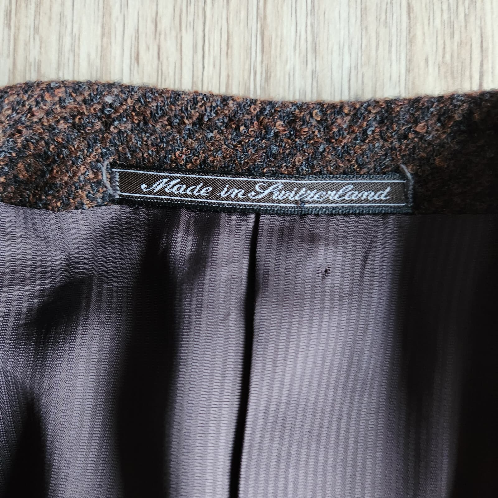 Ermenegildo Zegna Soft Made in Switzerland Tweet Wool Blend Sport Coat Brown 50 - Thumbnail 4