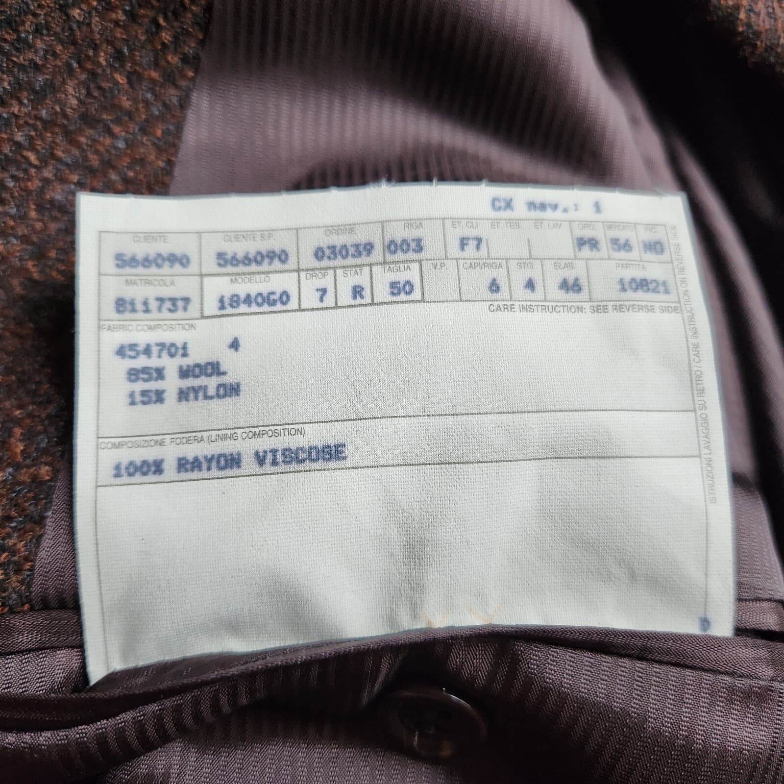 Ermenegildo Zegna Soft Made in Switzerland Tweet Wool Blend Sport Coat Brown 50 - Thumbnail 8