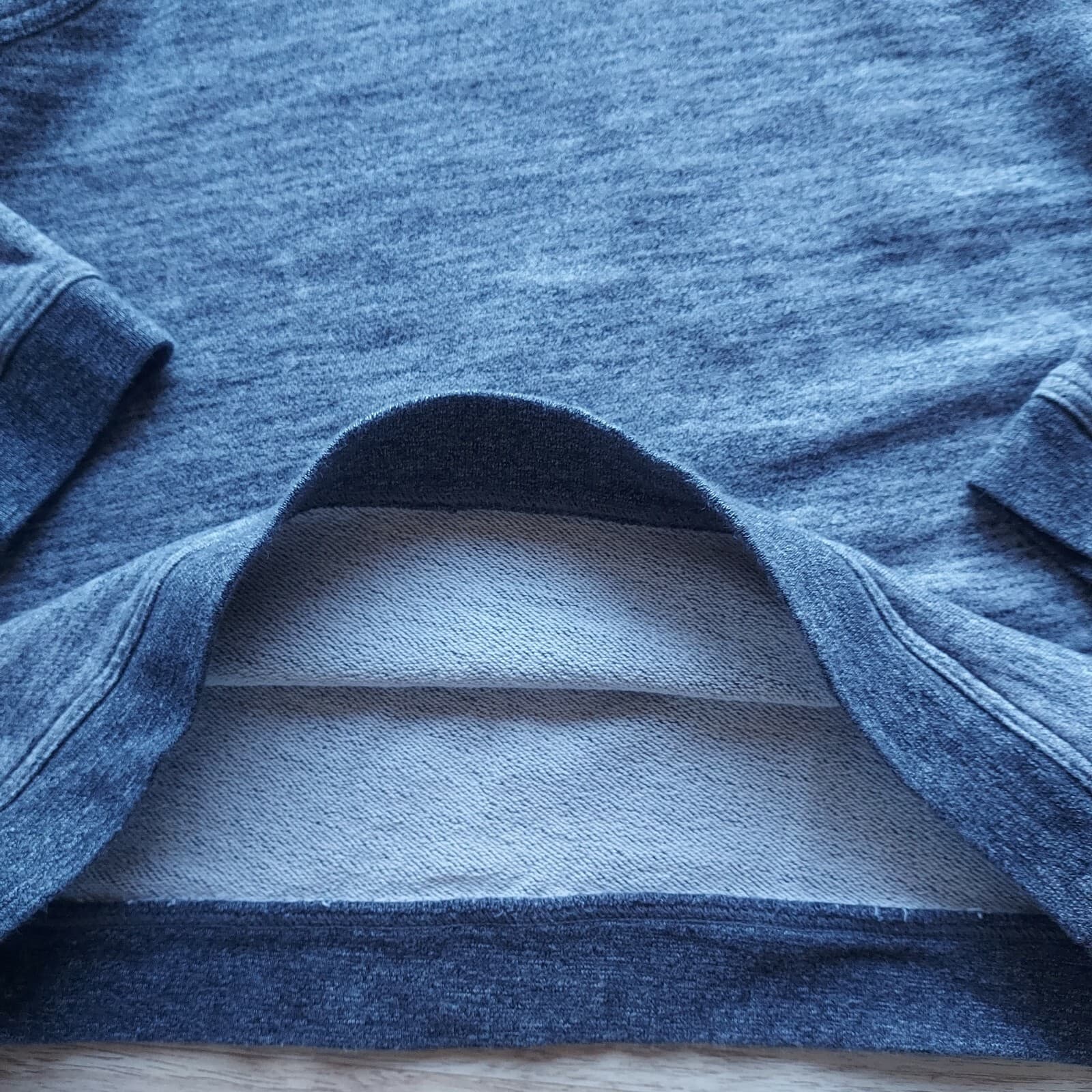 Everlane Heathered Sweatshirt Pullover Scoop Neck Grey 100% Cotton Women Sz.L - Thumbnail 6