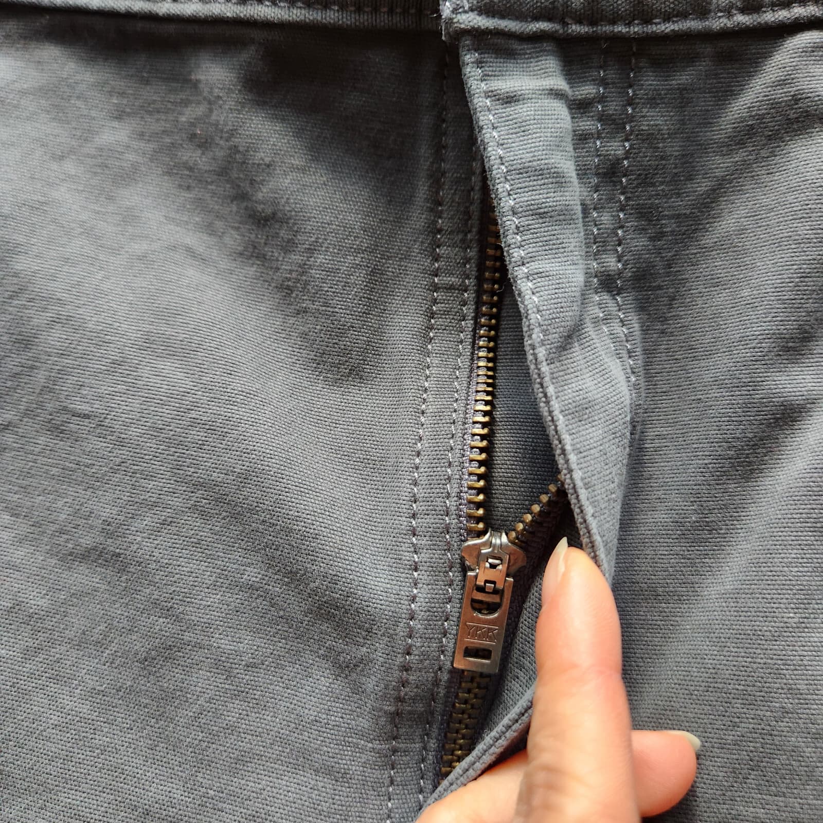 Carhartt Relaxed Fit Ripstop Work Utility Shorts Zip Duck Canvas Grey Men's 40 - Thumbnail 4