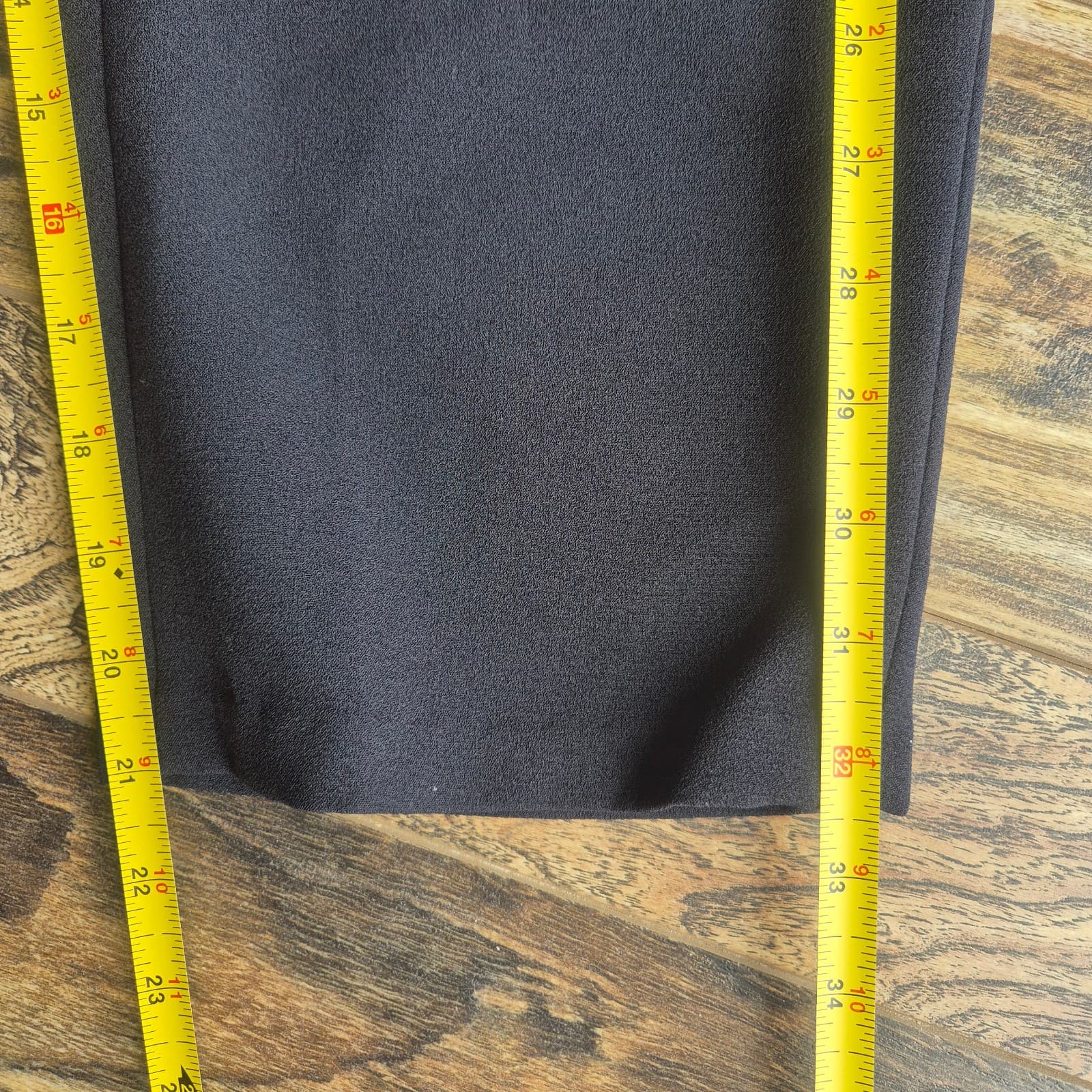 Kaarem Sua Tapered Trouser High Waist Relaxed Fit Cropped Pocket Zip Black Sz.XS - Thumbnail 16
