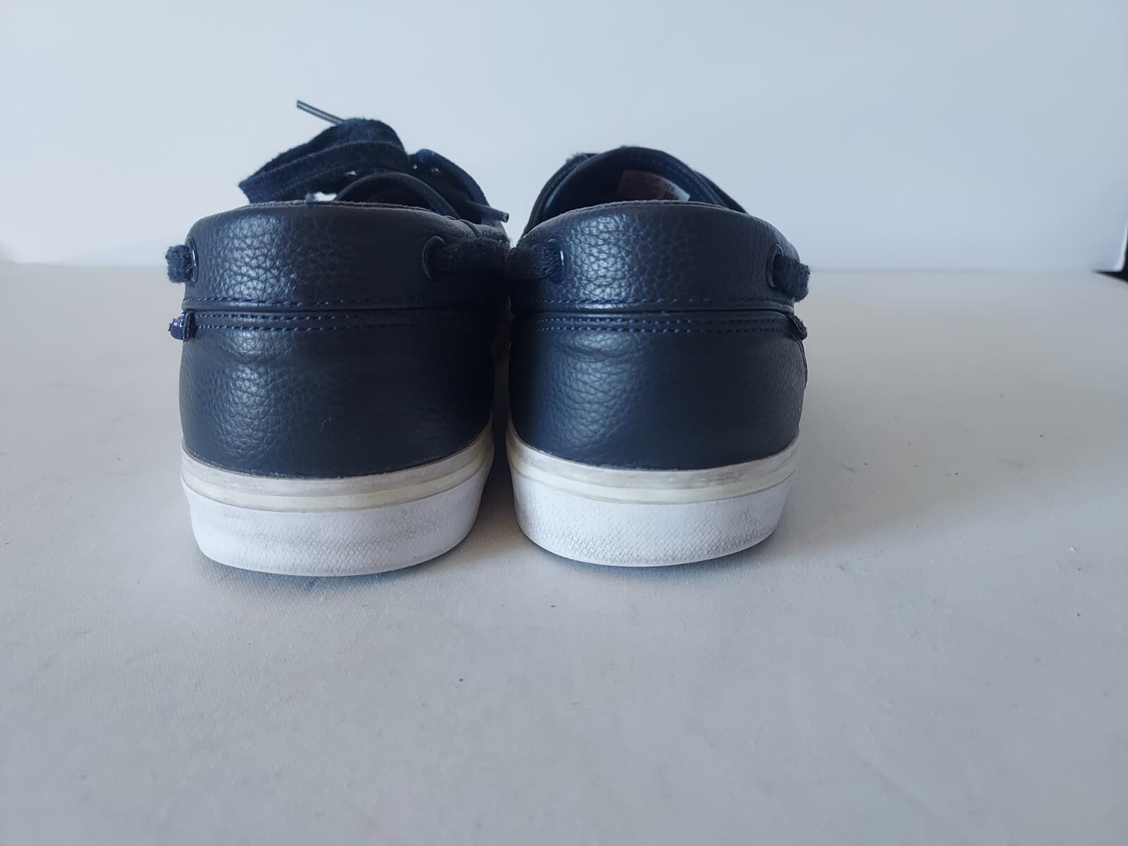 Lacoste Sport Keel Sep 2 Leather Boat Shoes Lace Ortholite Blue-White Men US11.5 - Thumbnail 7