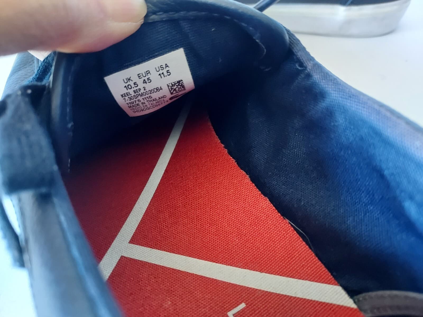 Lacoste Sport Keel Sep 2 Leather Boat Shoes Lace Ortholite Blue-White Men US11.5 - Thumbnail 10