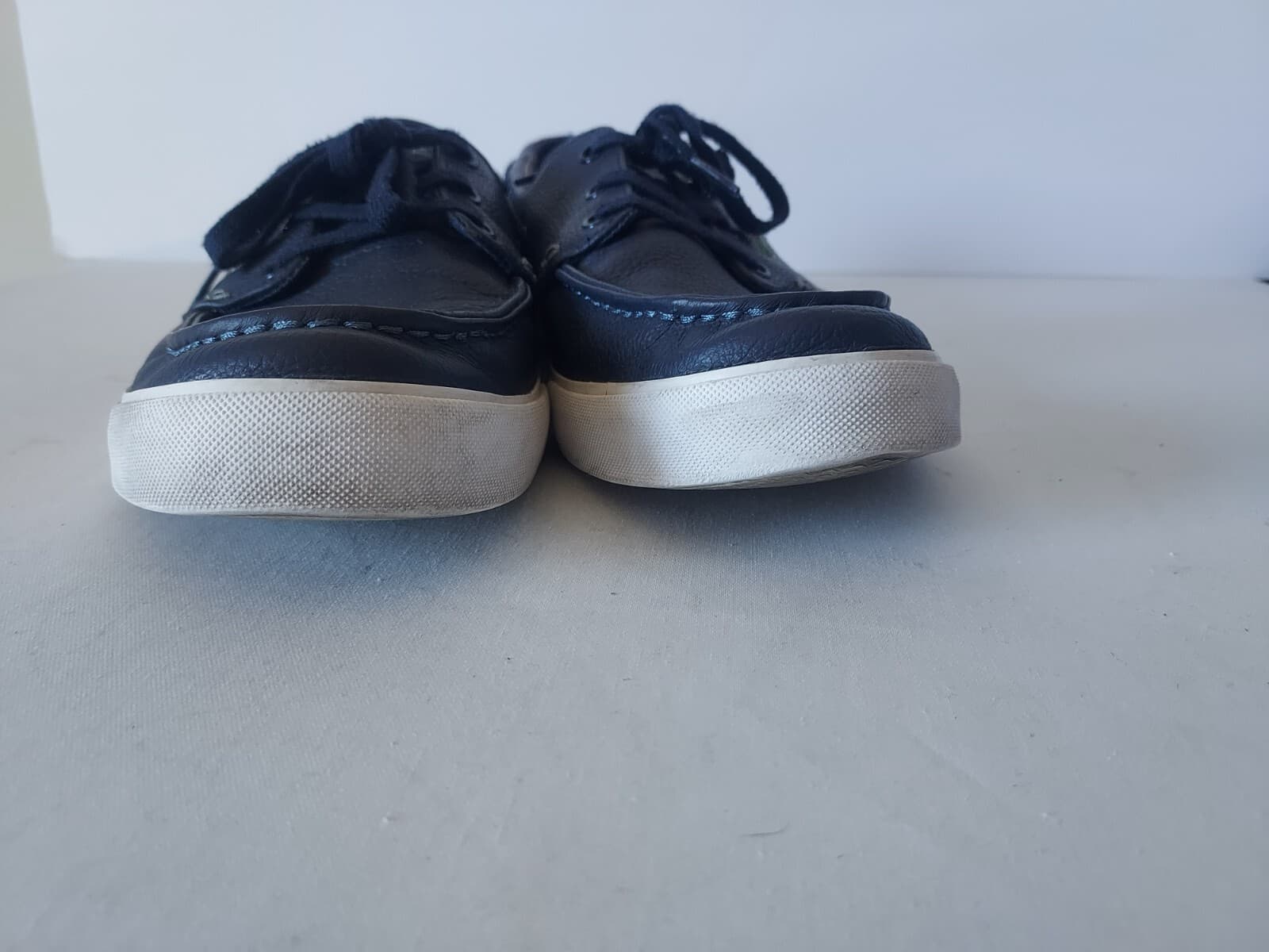 Lacoste Sport Keel Sep 2 Leather Boat Shoes Lace Ortholite Blue-White Men US11.5 - Thumbnail 8