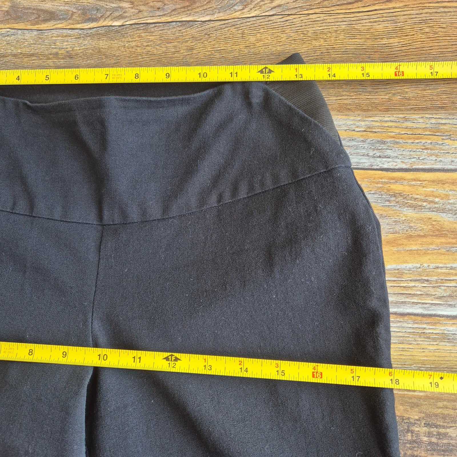 SPANX Tummy Control Ankle-Zip Pull-On Skinny Pants Stretch Black Ponte Women's S - Thumbnail 11