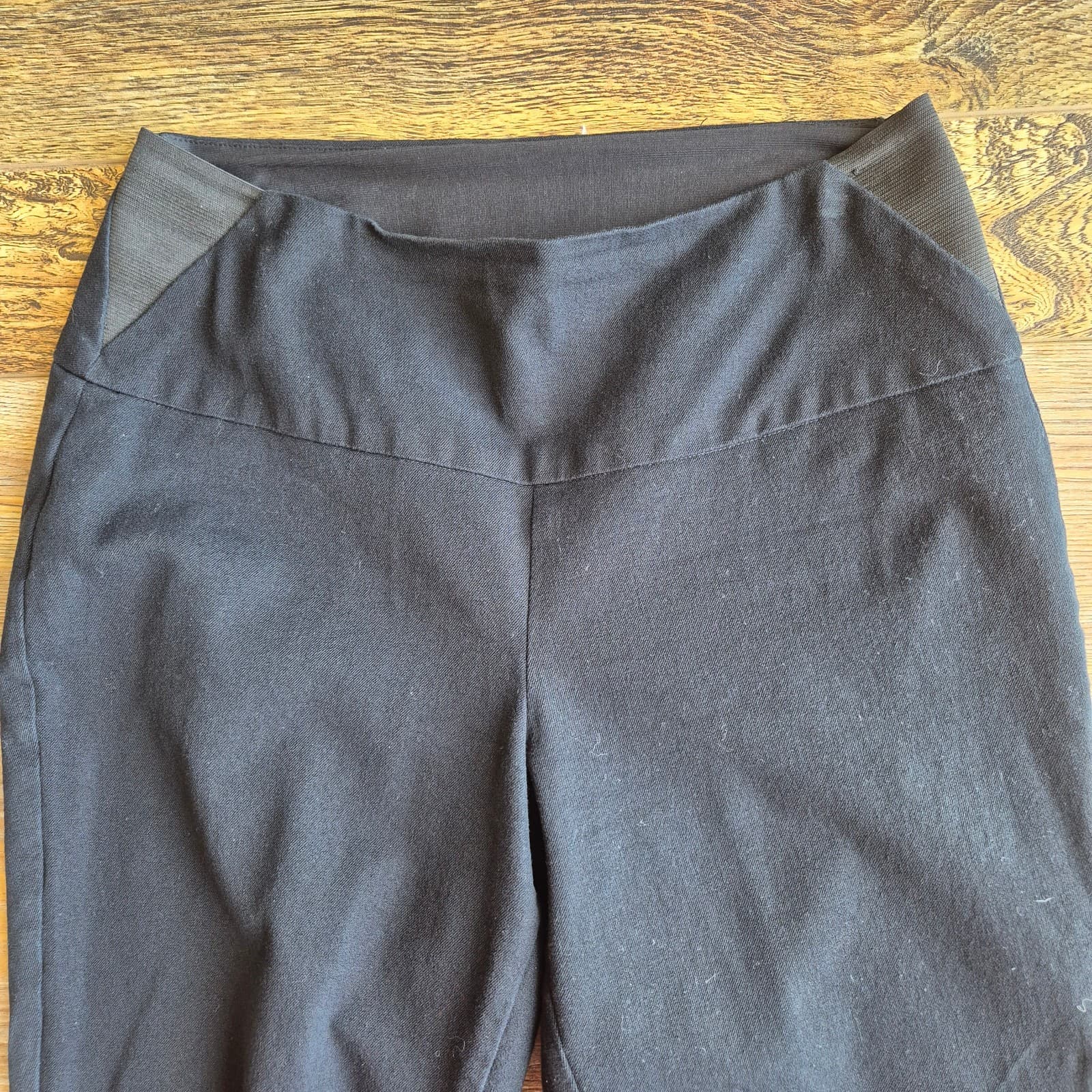 SPANX Tummy Control Ankle-Zip Pull-On Skinny Pants Stretch Black Ponte Women's S - Thumbnail 3