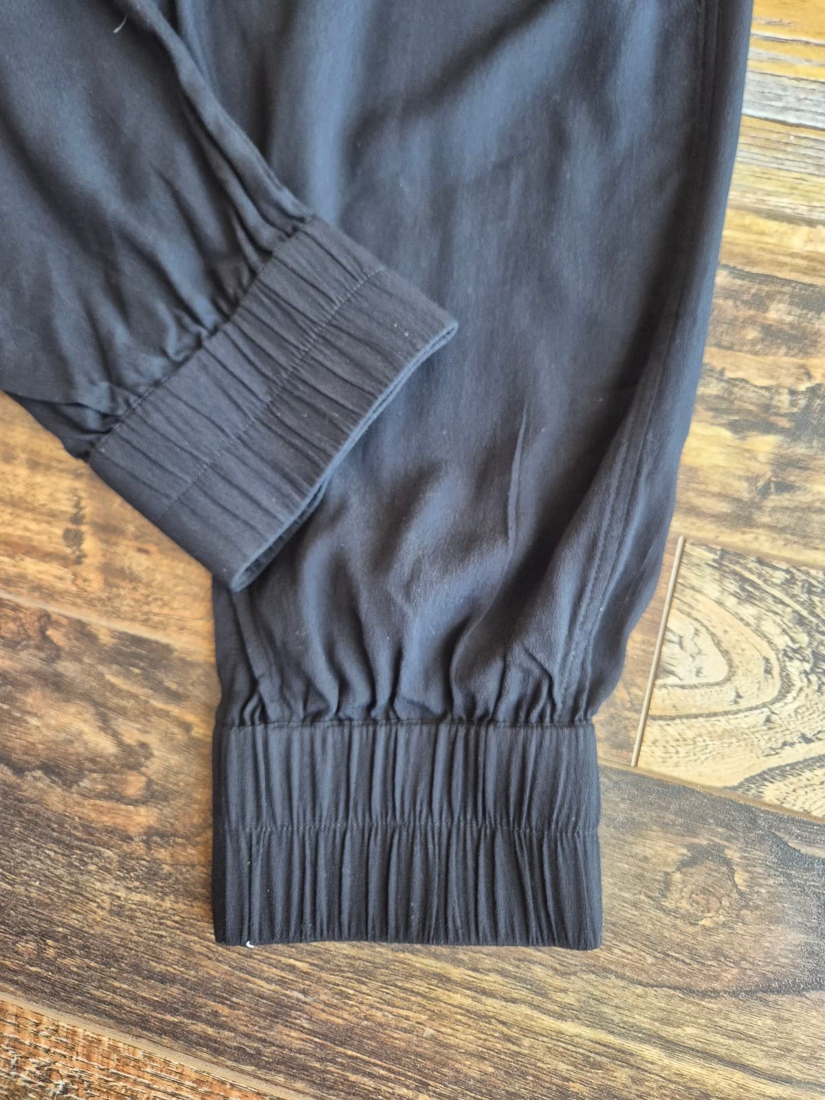 Nicholas K Sarouel Harem Pant Wrap Crossover Cuffed Ankle Pull On Black Women M - Thumbnail 4