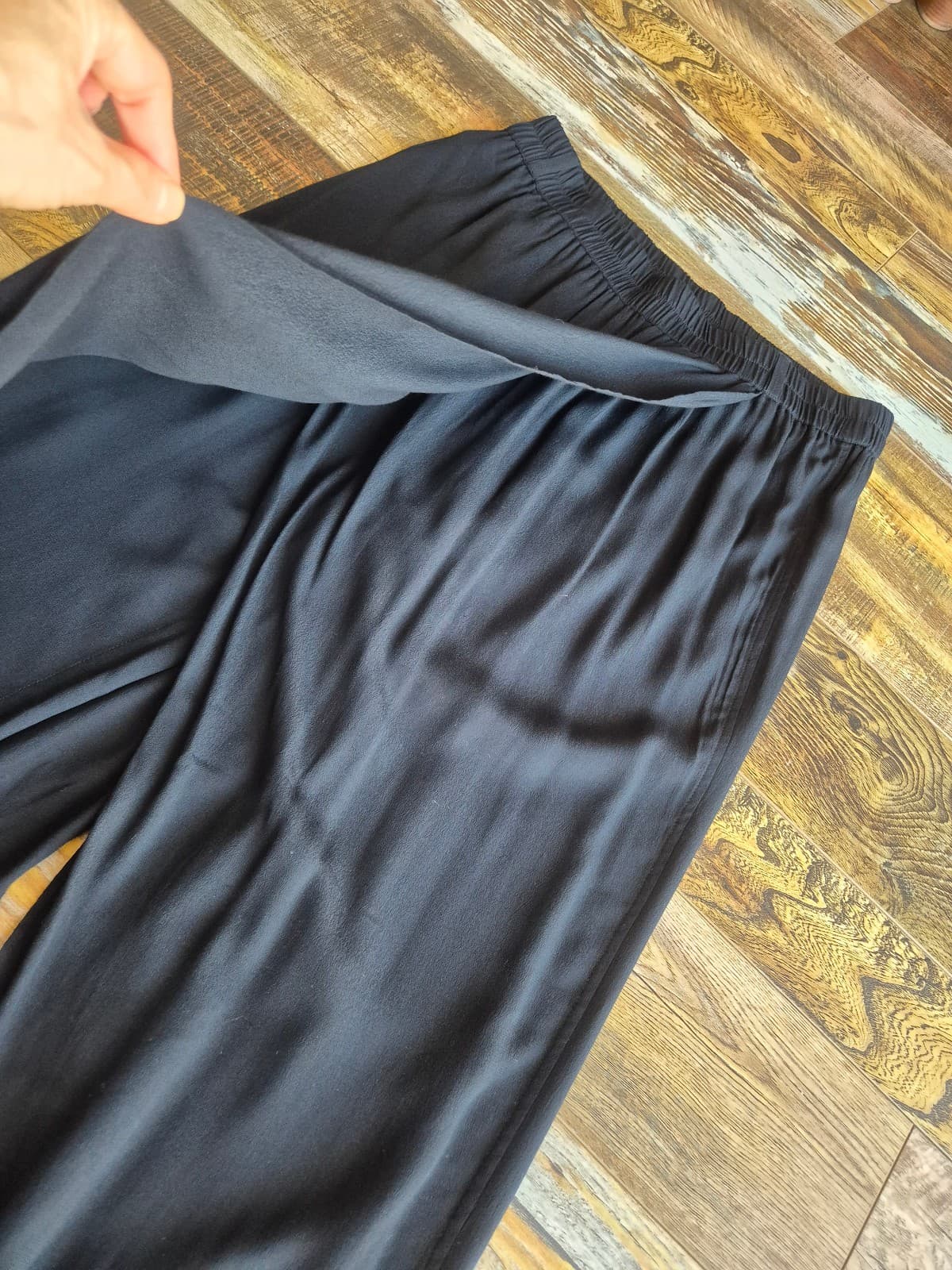 Nicholas K Sarouel Harem Pant Wrap Crossover Cuffed Ankle Pull On Black Women M - Thumbnail 3