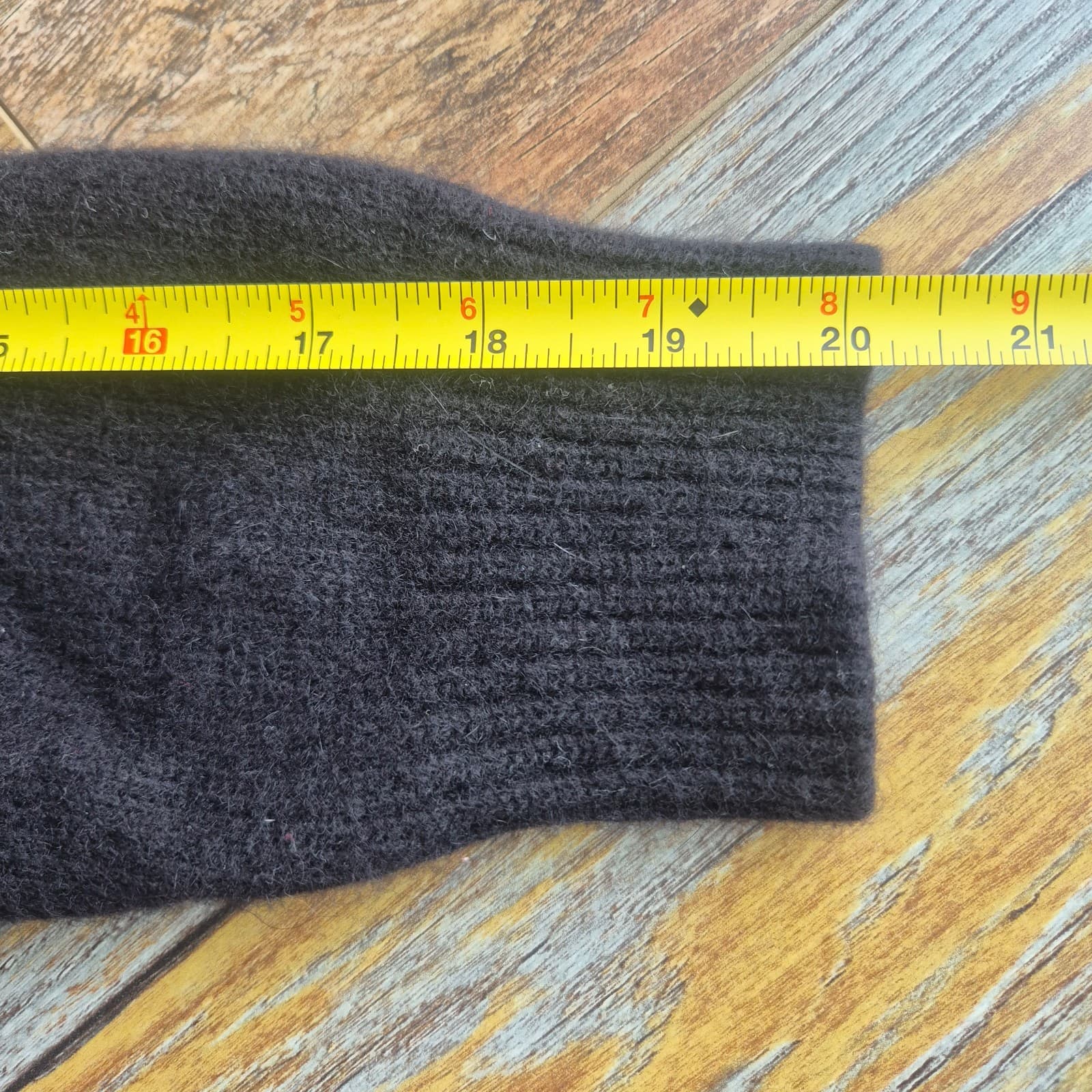 Vintage Y2K Lauren Ralph Lauren Merino Angora Cashmere Roll Neck Sweater Black M - Thumbnail 12
