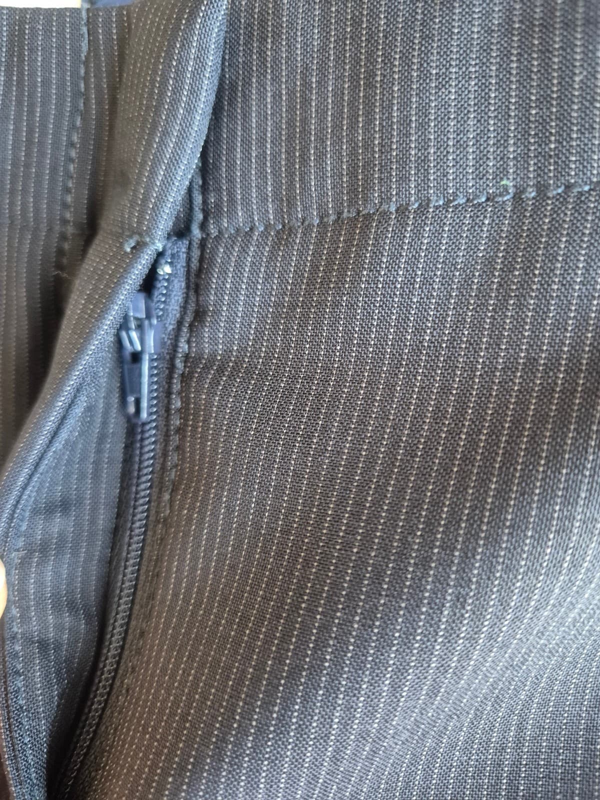 J.Crew Wool Blend Pin-Stripe Straight Leg Dress Pants Pocket Dark Blue Women's 4 - Thumbnail 5