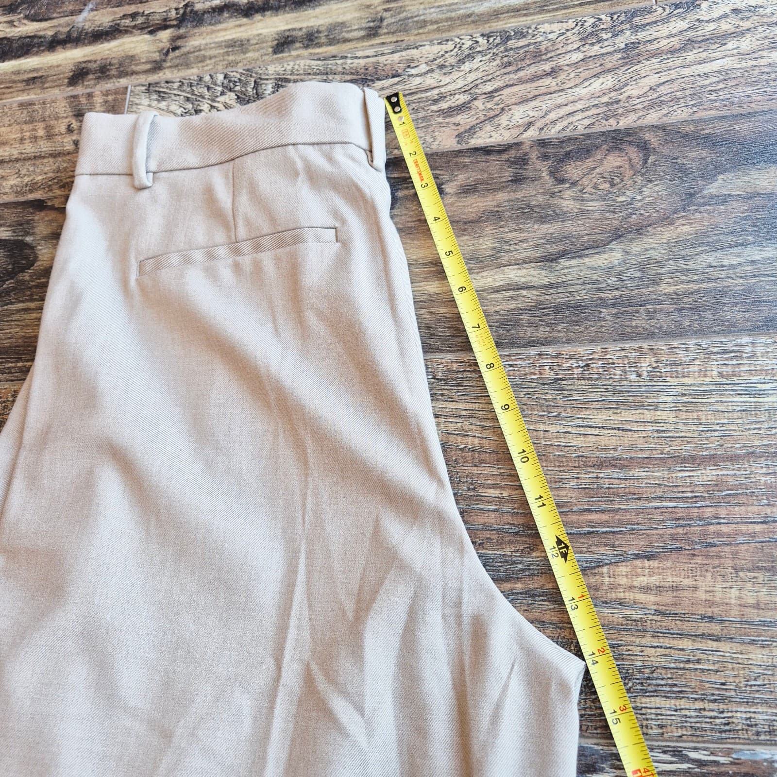 NWoT Madewell The Harlow Superwide-Leg Front Pleat Trouser Pocket Zip Beige Sz.4 - Thumbnail 15