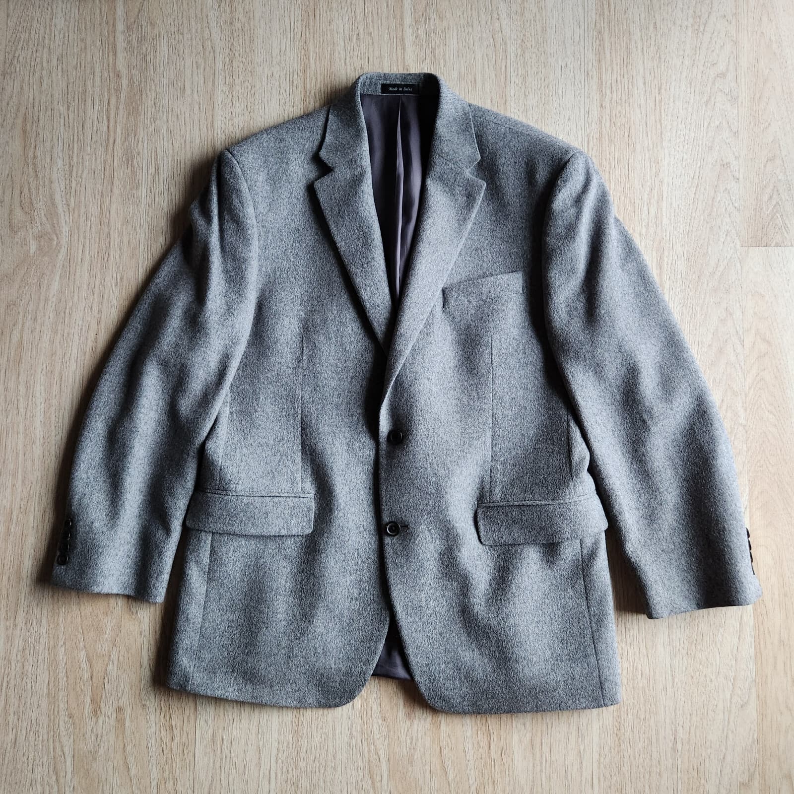 Lauren Ralph Lauren 100% Camel Hair Sport Coat Blazer 2-Button Grey Men's 42R - Thumbnail 3