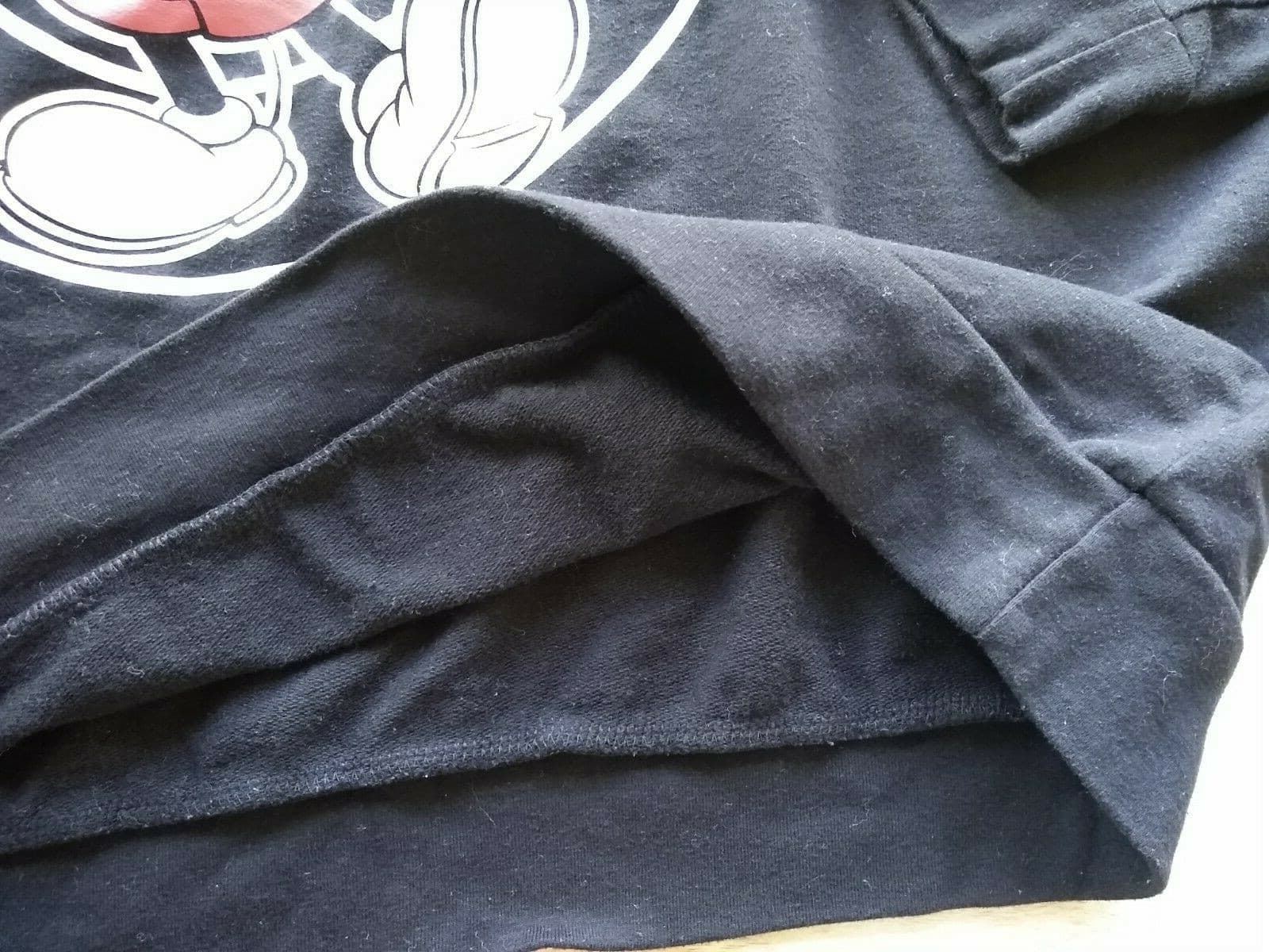 Disney Jerry Leigh Micky Juniors Sweatshirt Hoodie Long Sleeve Black Sz.XXXG-21 - Thumbnail 5