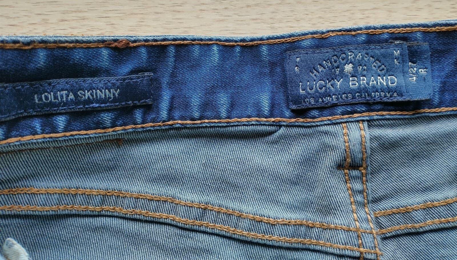 Lucky Brand Lolita Skinny Jeans Medium Wash Blue Women Sz.4/27 - Thumbnail 6