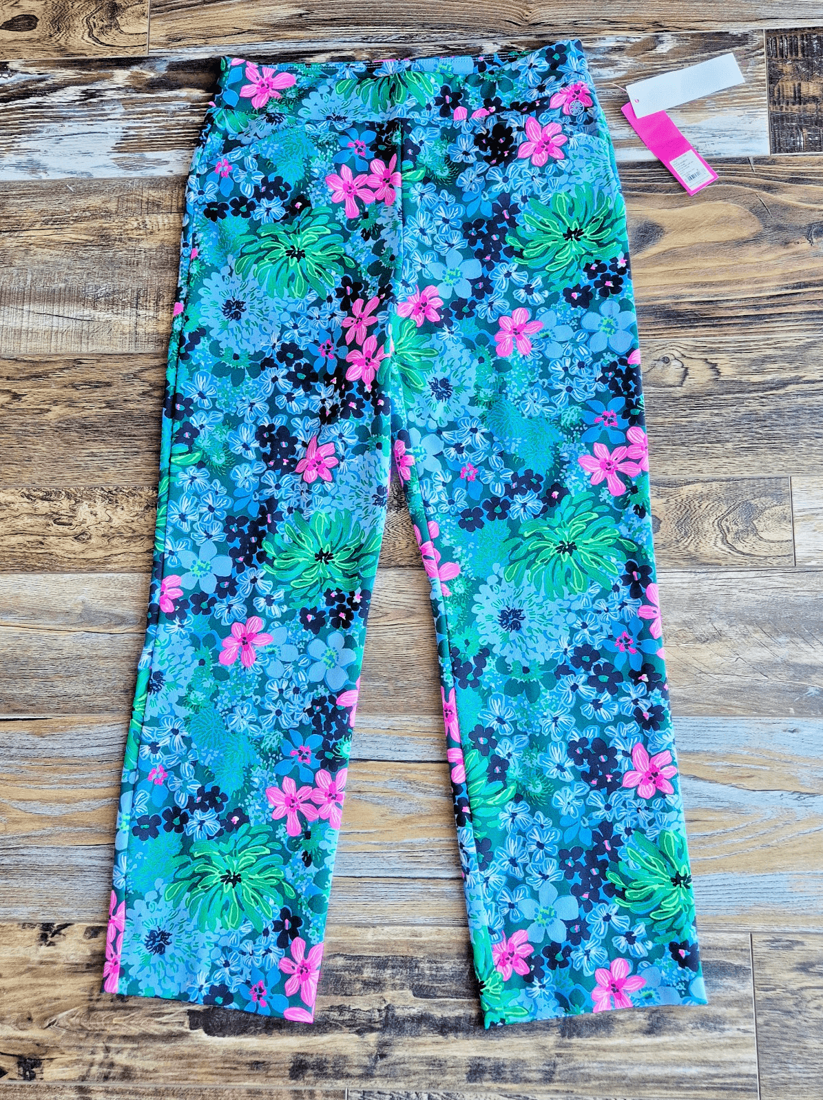NWT Lilly Pulitzer Alston UPF 50+ Performance Pants Soiree All Day Golf Womens 8