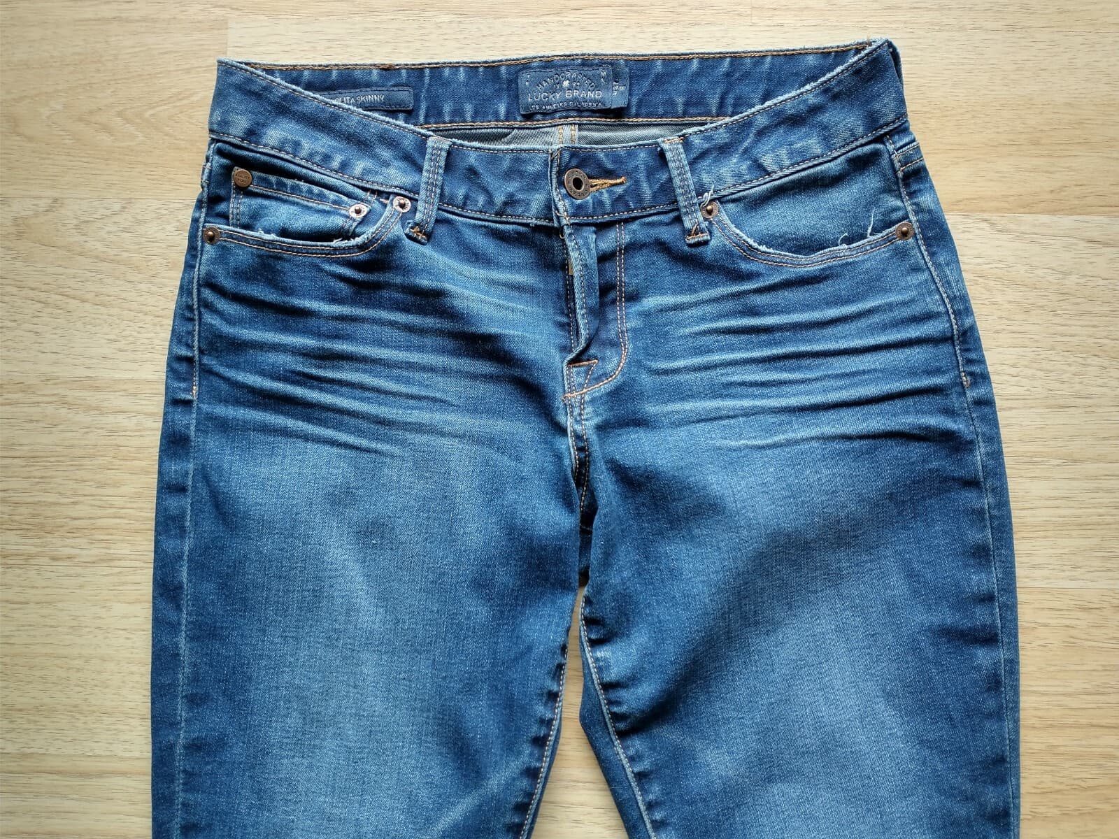 Lucky Brand Lolita Skinny Jeans Medium Wash Blue Women Sz.4/27 - Thumbnail 4