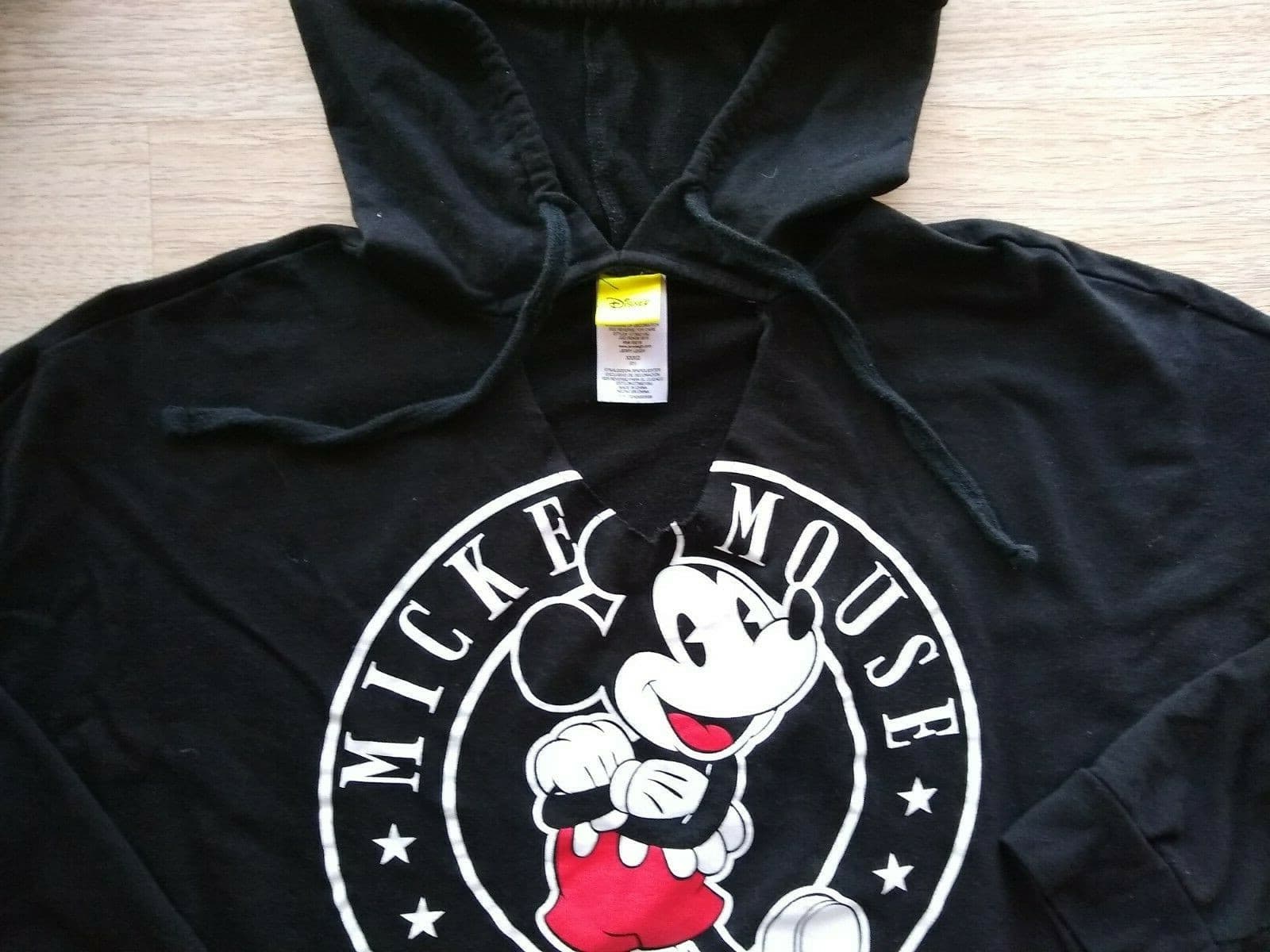Disney Jerry Leigh Micky Juniors Sweatshirt Hoodie Long Sleeve Black Sz.XXXG-21 - Thumbnail 6