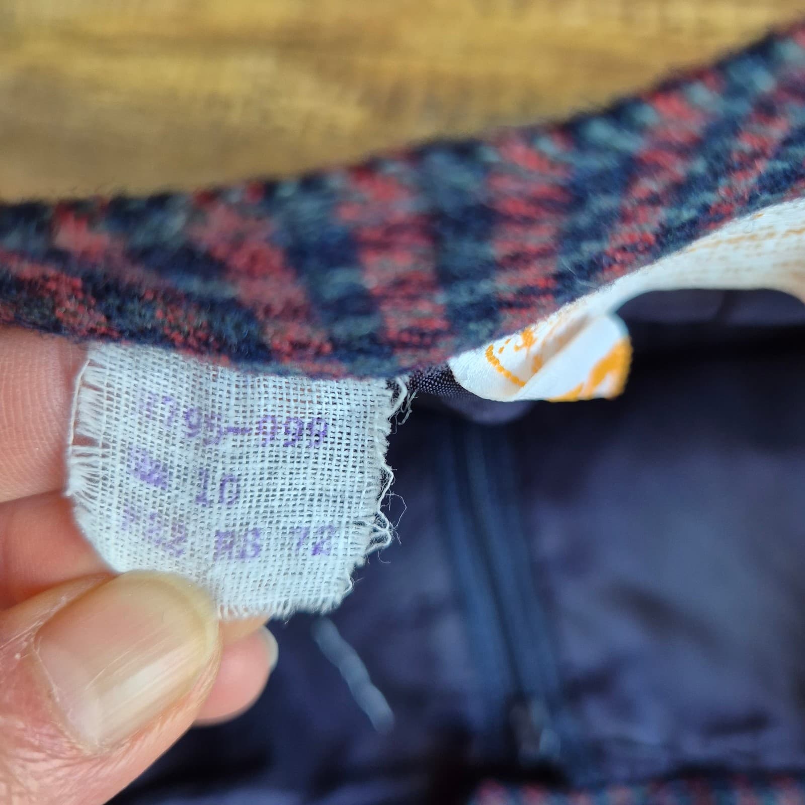 Vintage'70s Pendleton Made in USA Wool Shepherd's Plaid Pant Slim Lined Women 10 - Thumbnail 10
