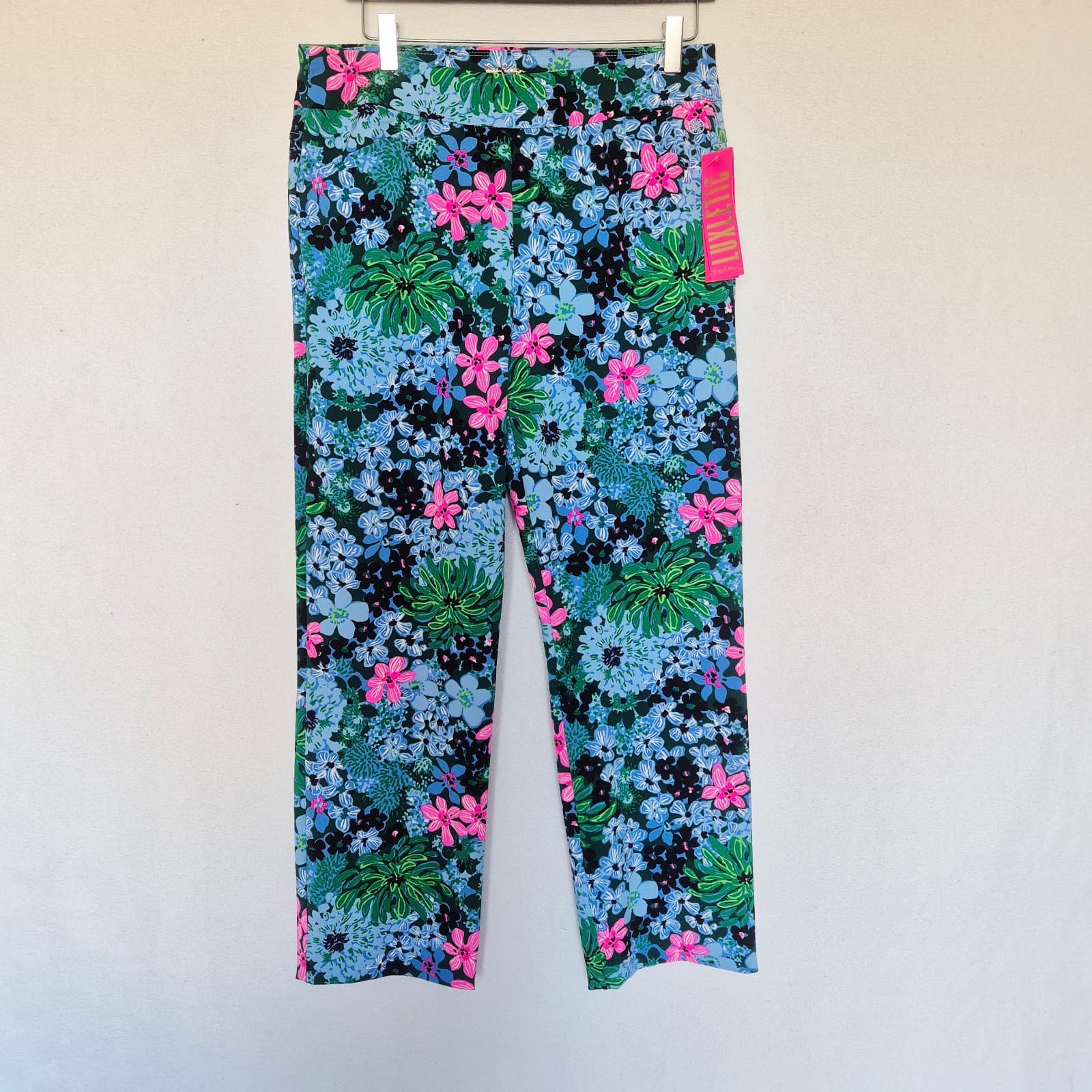 NWT Lilly Pulitzer Alston UPF 50+ Performance Pants Soiree All Day Golf Womens 8 - Thumbnail 3