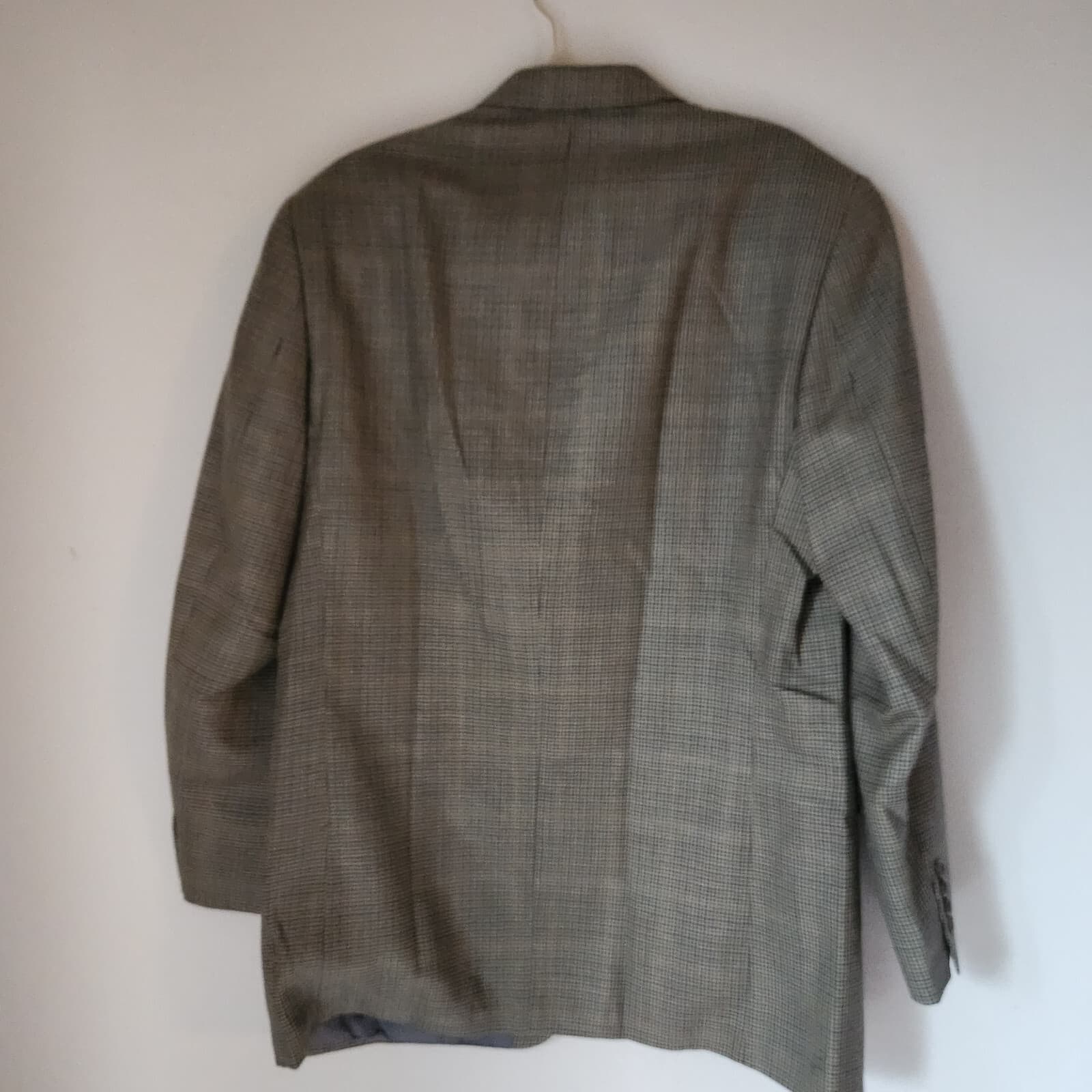 Ralph Lauren Made in Canada Silk Wool Houndstooth Sport Coat Multicolor Men 42L - Thumbnail 3