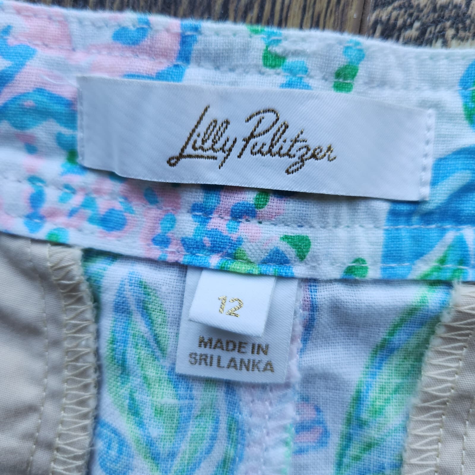 Lilly Pulitzer Aldora Linen Short Mid-Rise Resort White Just A Pinch Women's 12 - Thumbnail 10