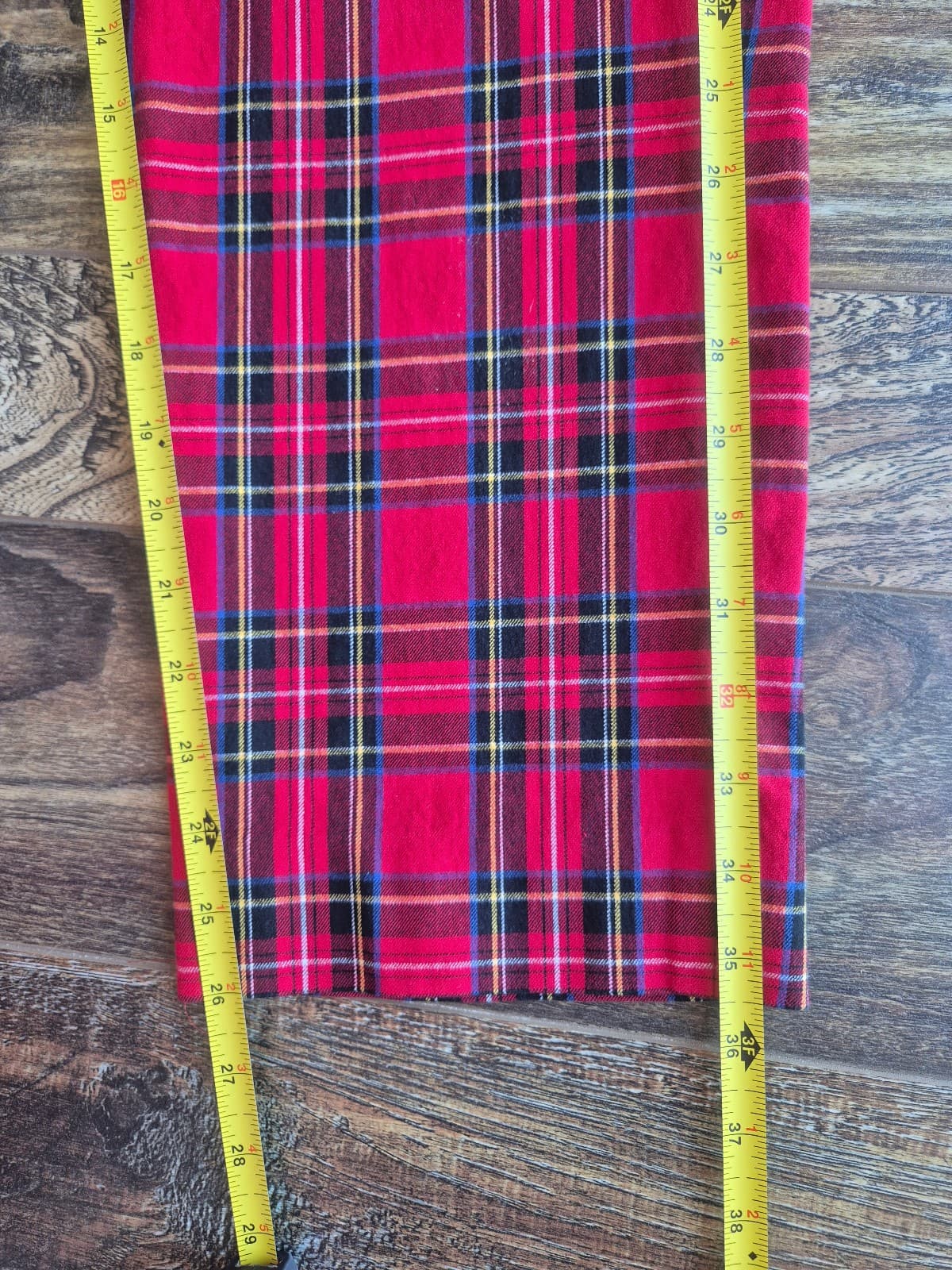 J.Crew Kallie Tartan Plaid Red Black Multi Cropped Straight Pants Womens 6 BT097 - Thumbnail 13