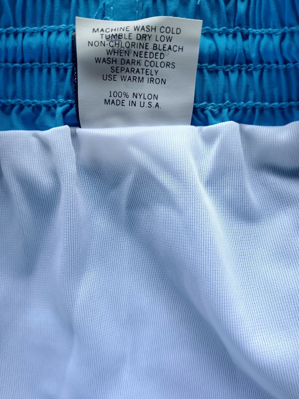 NWT Lands' End Men Swimwear Trunk Drawstring Mesh Lined Blue Sz.XL Made in USA - Thumbnail 5