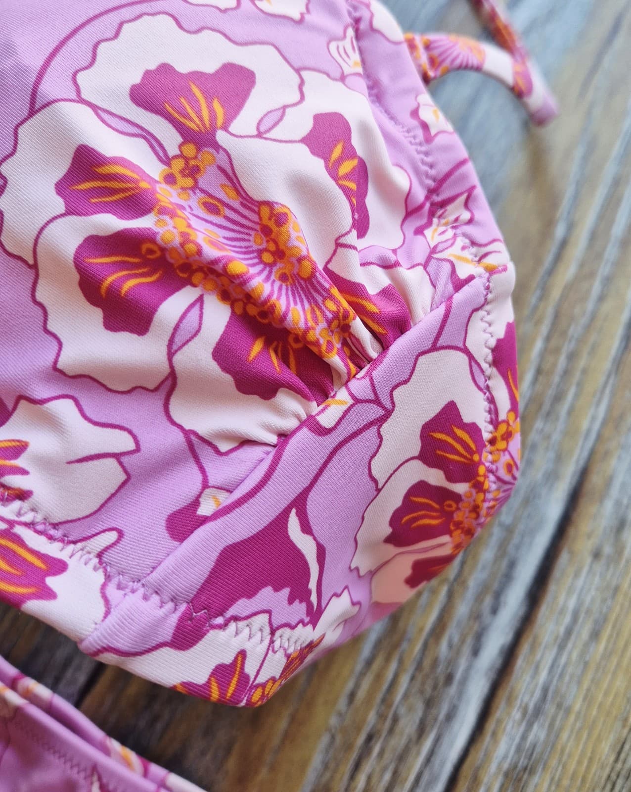 J.Crew 2-Piece Surf Hipster Bikini Swimsuit Halter Strap Climbing Floral Sz.XS - Thumbnail 4