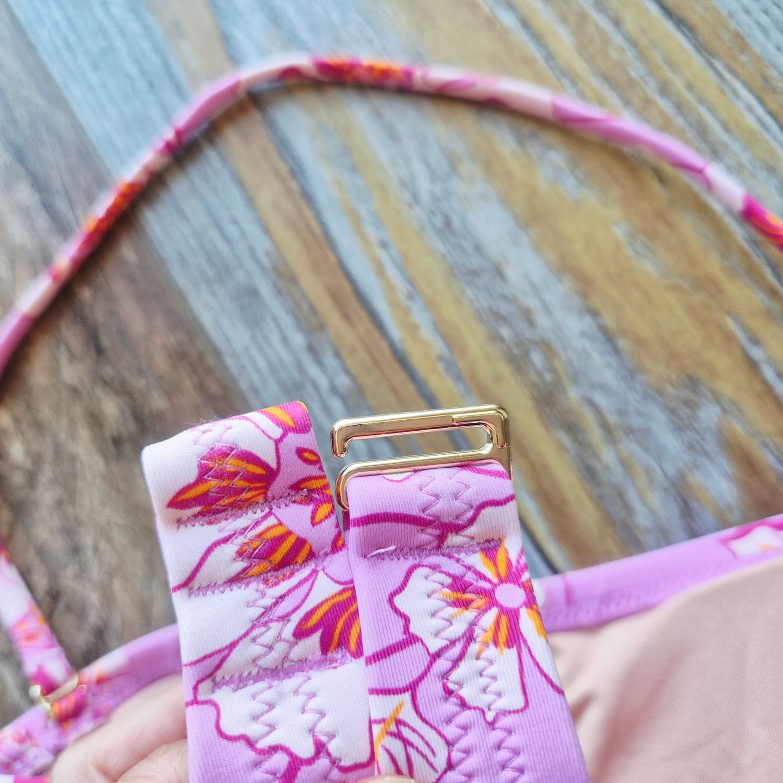 J.Crew 2-Piece Surf Hipster Bikini Swimsuit Halter Strap Climbing Floral Sz.XS - Thumbnail 8