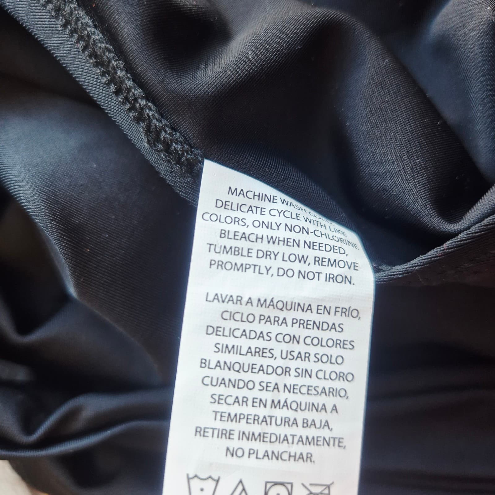 NWoT Eddie Bauer One Piece Swimsuit Ruched-Waist Shaping Cross-Back Black Sz.S - Thumbnail 12