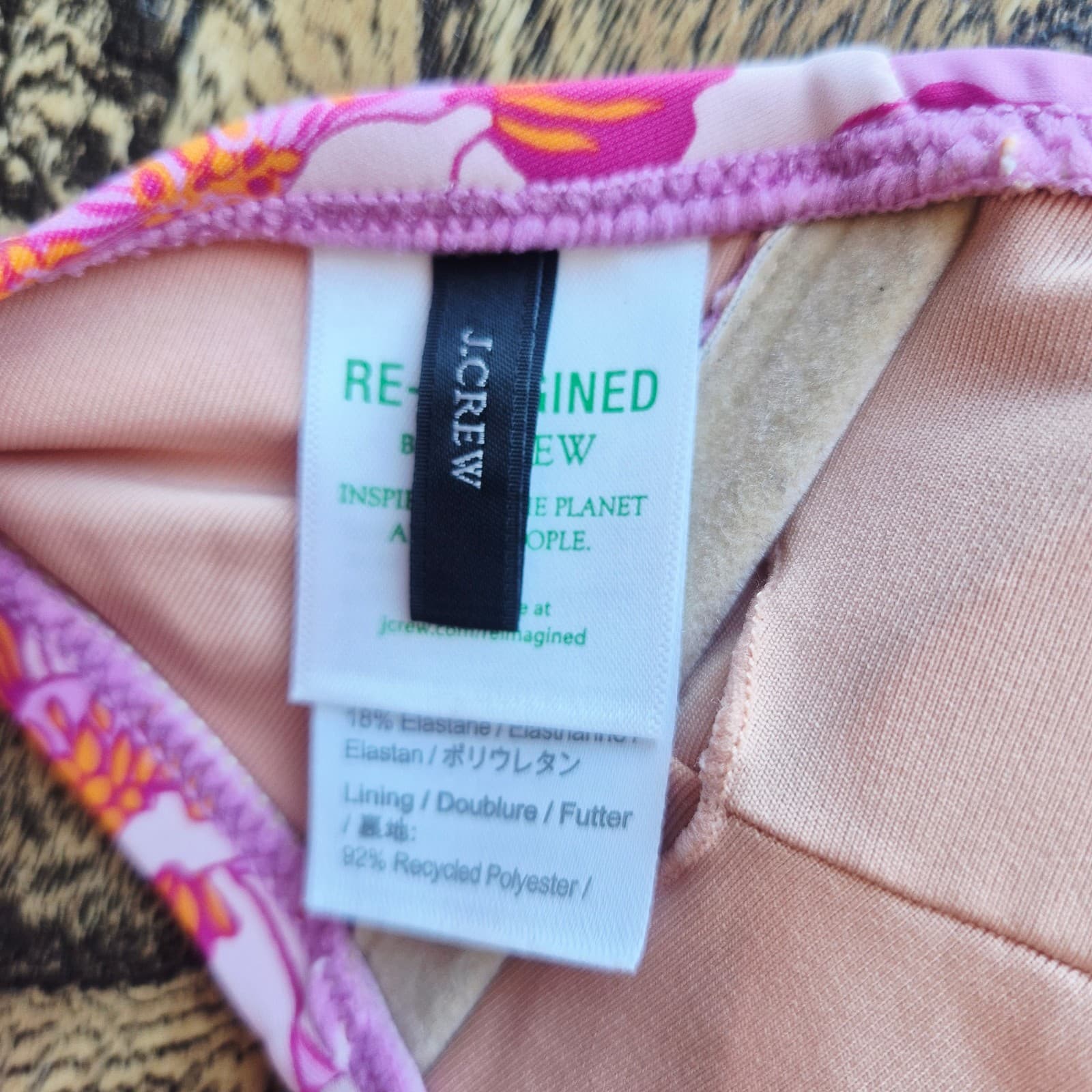 J.Crew 2-Piece Surf Hipster Bikini Swimsuit Halter Strap Climbing Floral Sz.XS - Thumbnail 10