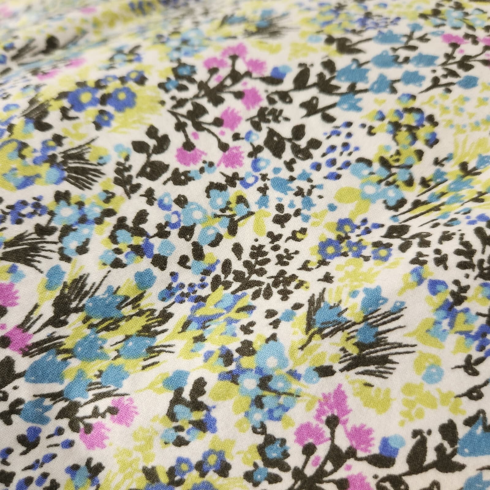 NWoT J.Jill Live in Chino Floral Pencil Mini Skirt Zip Pocket Multicolor Sz.14 - Thumbnail 8