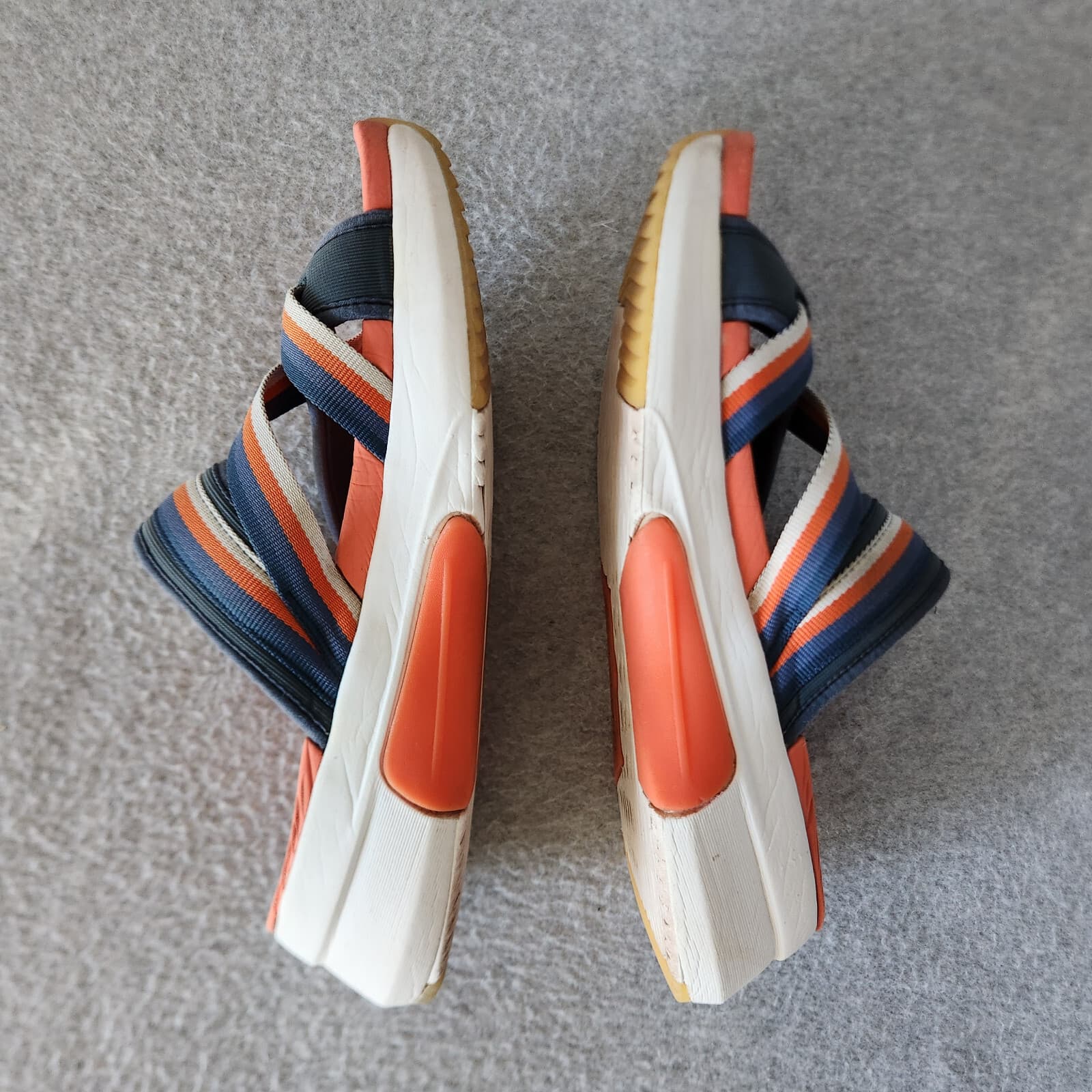Mark Nason Modern Jogger 2.0 Wedge Sandals Cushion Comfort Orange Blue Women's 9 - Thumbnail 6