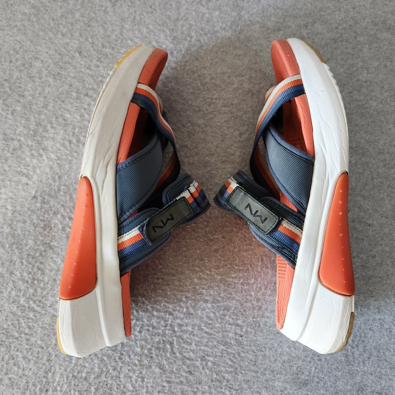 Mark Nason Modern Jogger 2.0 Wedge Sandals Cushion Comfort Orange Blue Women's 9 - Thumbnail 7