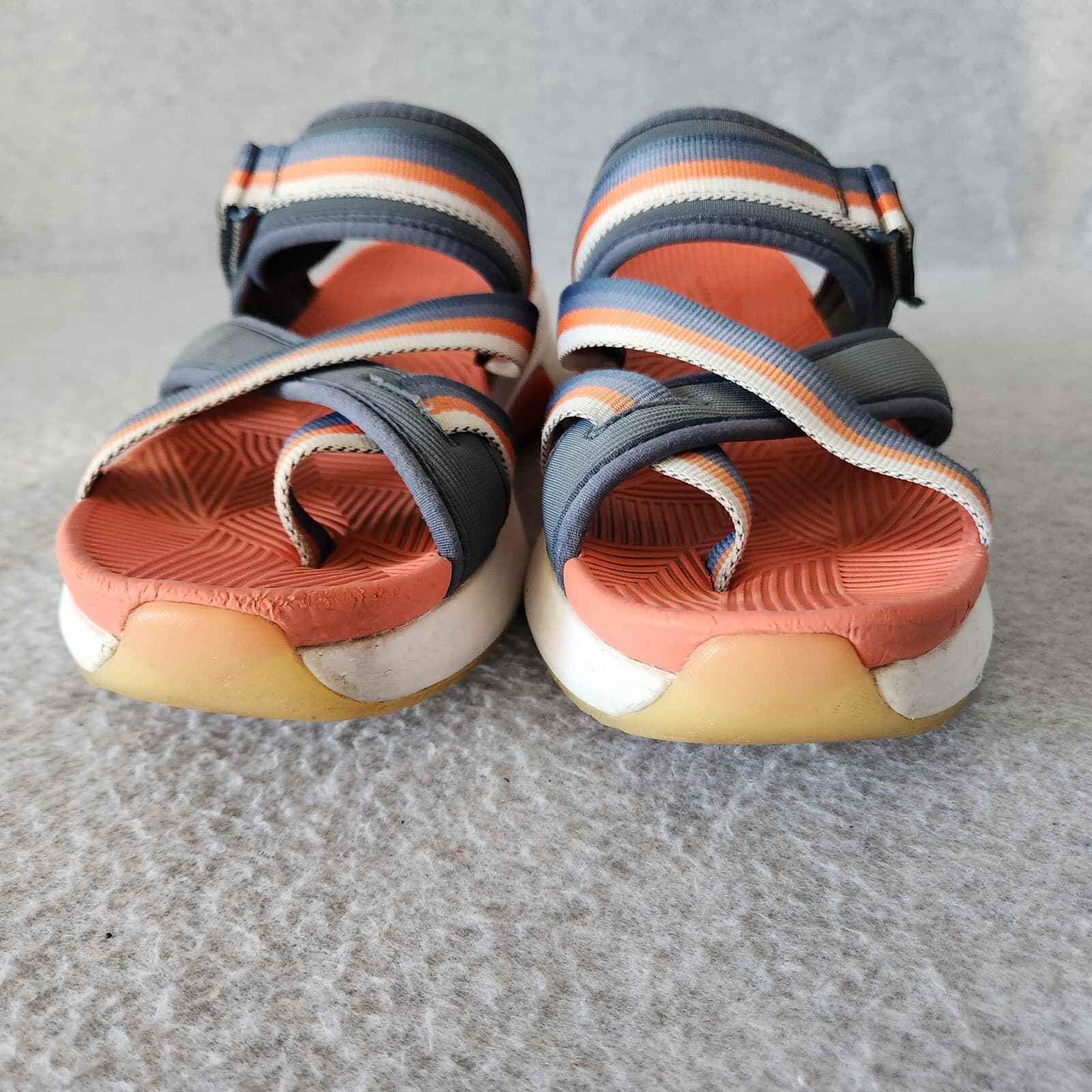 Mark Nason Modern Jogger 2.0 Wedge Sandals Cushion Comfort Orange Blue Women's 9 - Thumbnail 10