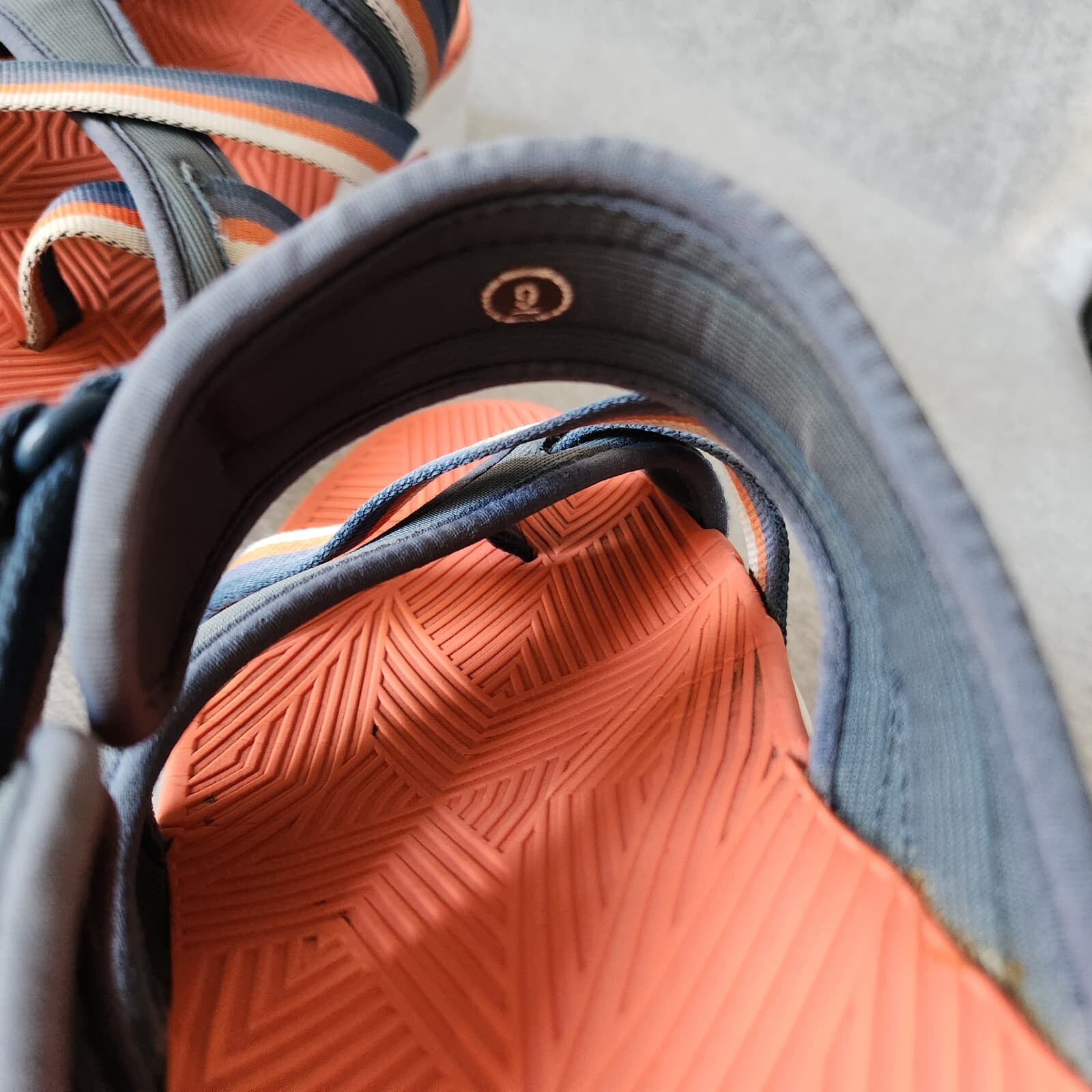 Mark Nason Modern Jogger 2.0 Wedge Sandals Cushion Comfort Orange Blue Women's 9 - Thumbnail 12