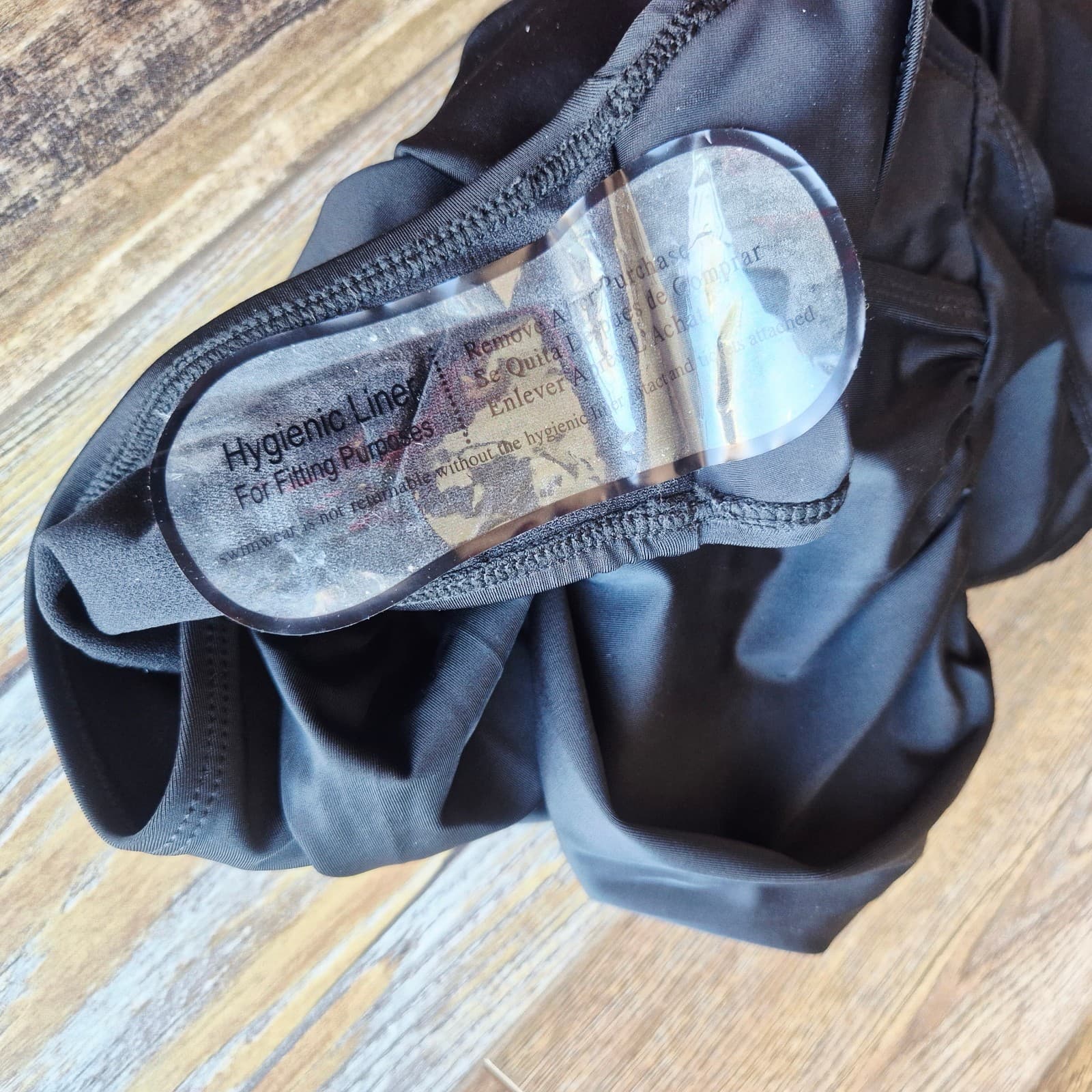 NWoT Eddie Bauer One Piece Swimsuit Ruched-Waist Shaping Cross-Back Black Sz.S - Thumbnail 13