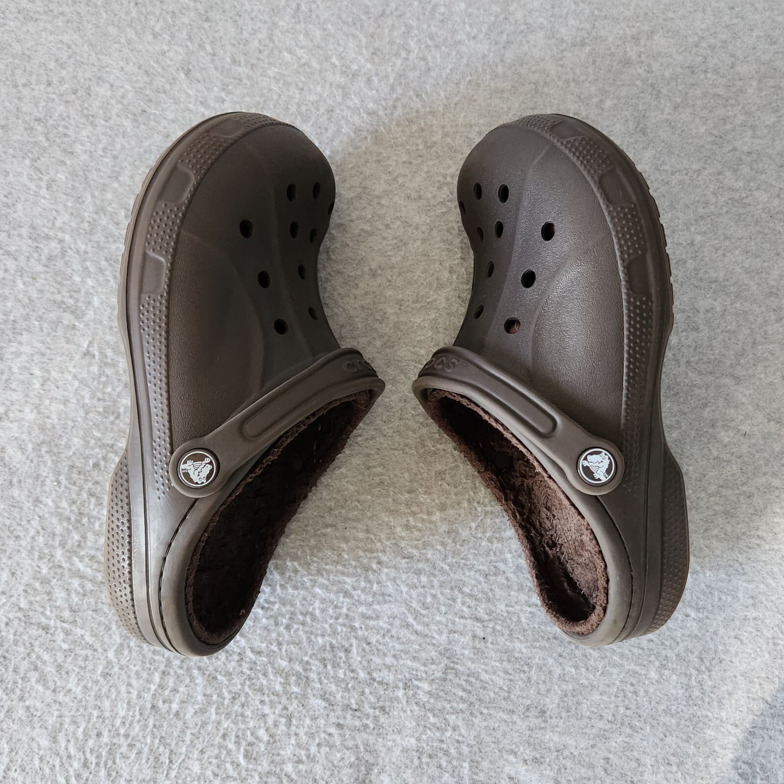 Crocs Ralen Faux Fur Lined Clogs Slide-On Comfort Brown Unisex US M6 W8 - Thumbnail 7