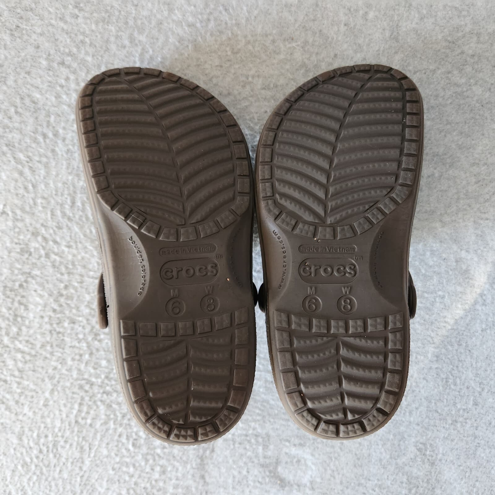 Crocs Ralen Faux Fur Lined Clogs Slide-On Comfort Brown Unisex US M6 W8 - Thumbnail 8