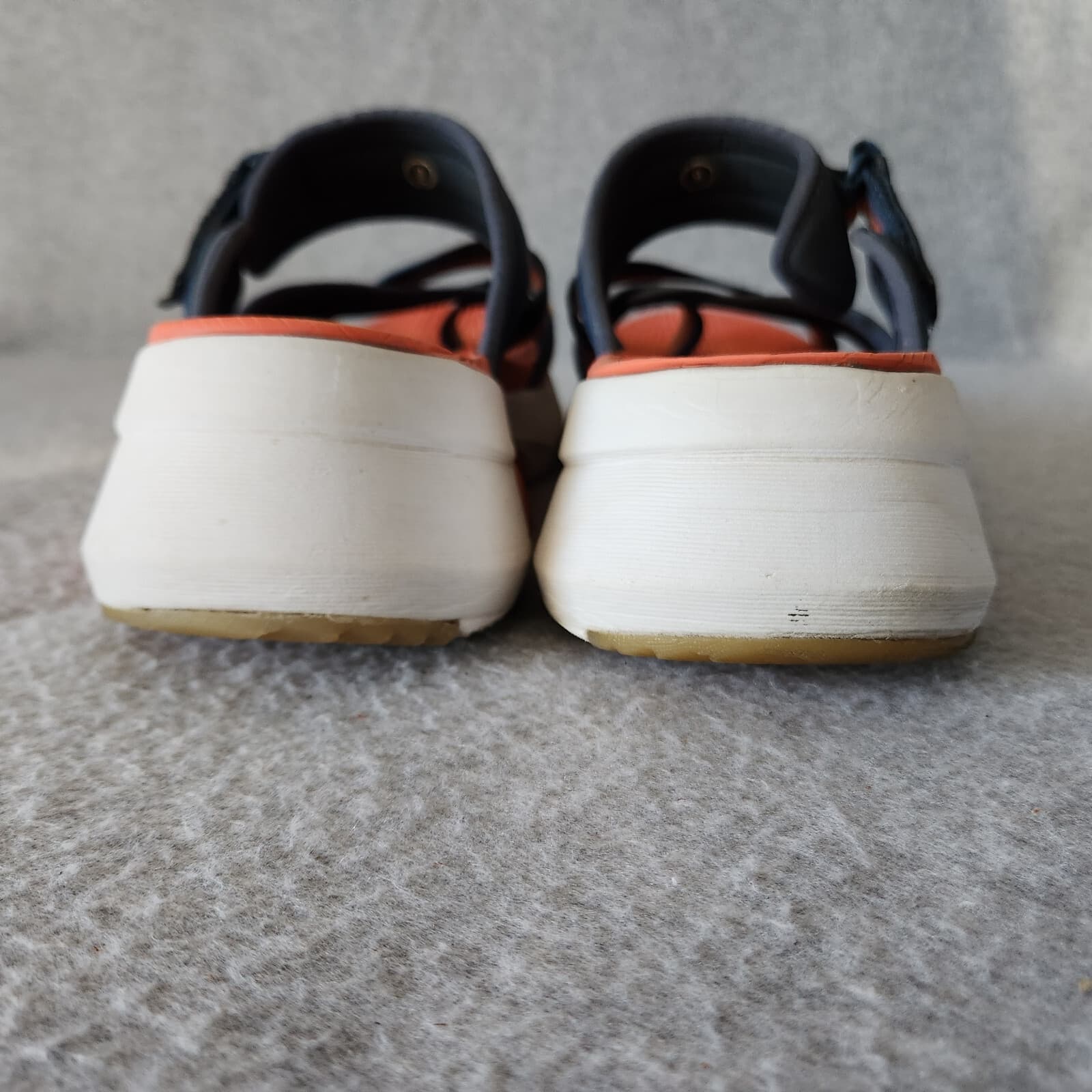 Mark Nason Modern Jogger 2.0 Wedge Sandals Cushion Comfort Orange Blue Women's 9 - Thumbnail 9