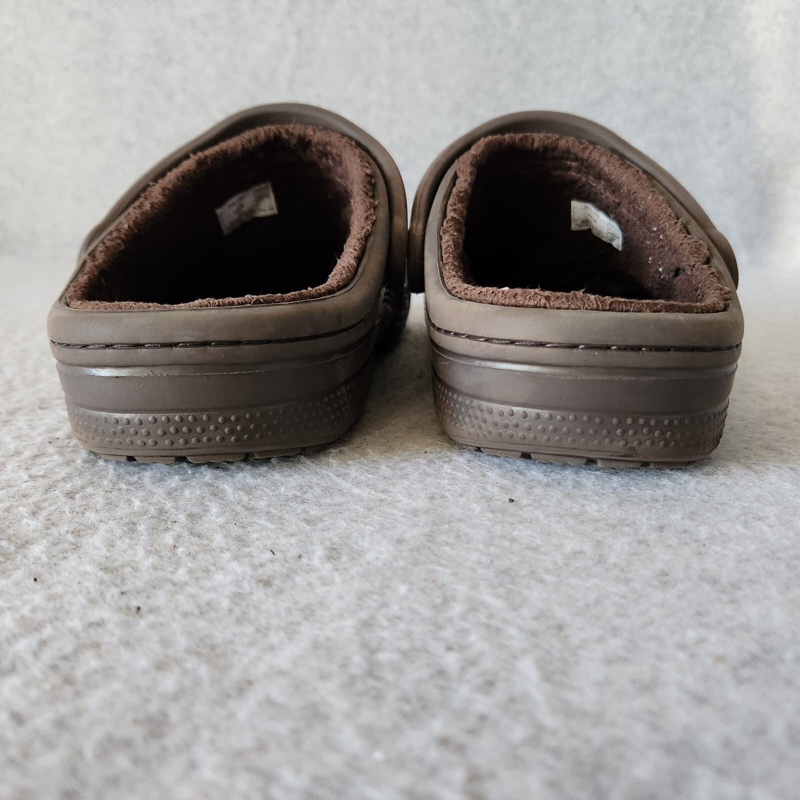 Crocs Ralen Faux Fur Lined Clogs Slide-On Comfort Brown Unisex US M6 W8 - Thumbnail 9
