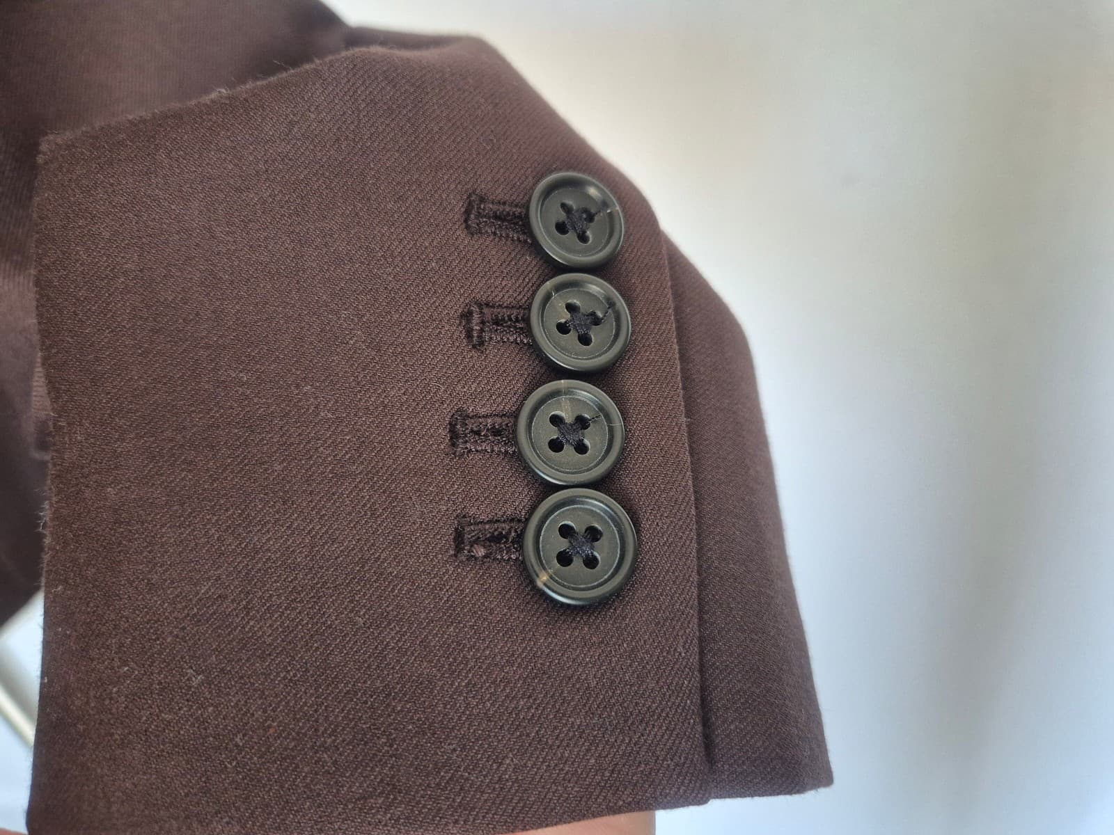 J.Crew Super 120's Wool Single-Breast 3-Button Schoolboy Blazer Brown Womens 4T - Thumbnail 6
