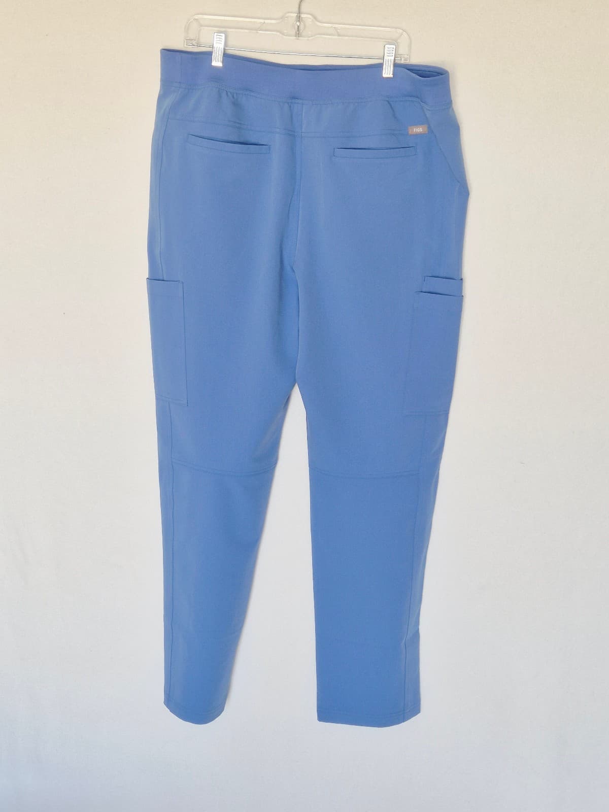 NEW FIGS Axim Straight-Leg Cargo Scrub Pants Pull-On 7-Pocket Ceil Blue Men's XL - Thumbnail 8