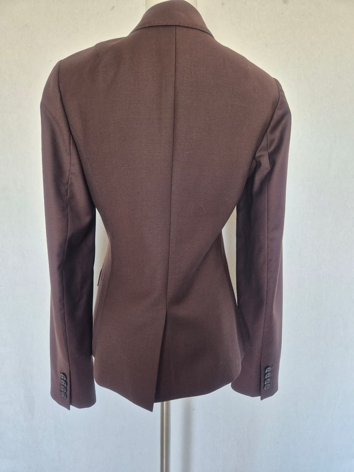 J.Crew Super 120's Wool Single-Breast 3-Button Schoolboy Blazer Brown Womens 4T - Thumbnail 7