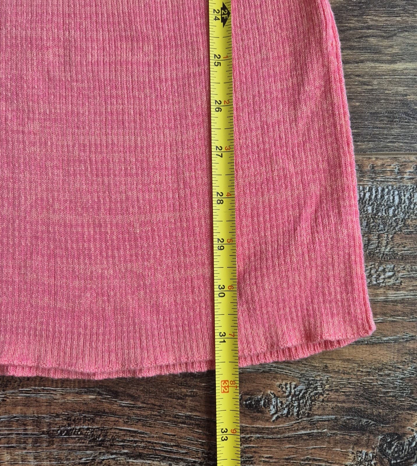 Free People Golden Hour Ribbed Knit Midi Skirt Side-Slit Pull-On Camelia Sz.XS - Thumbnail 13