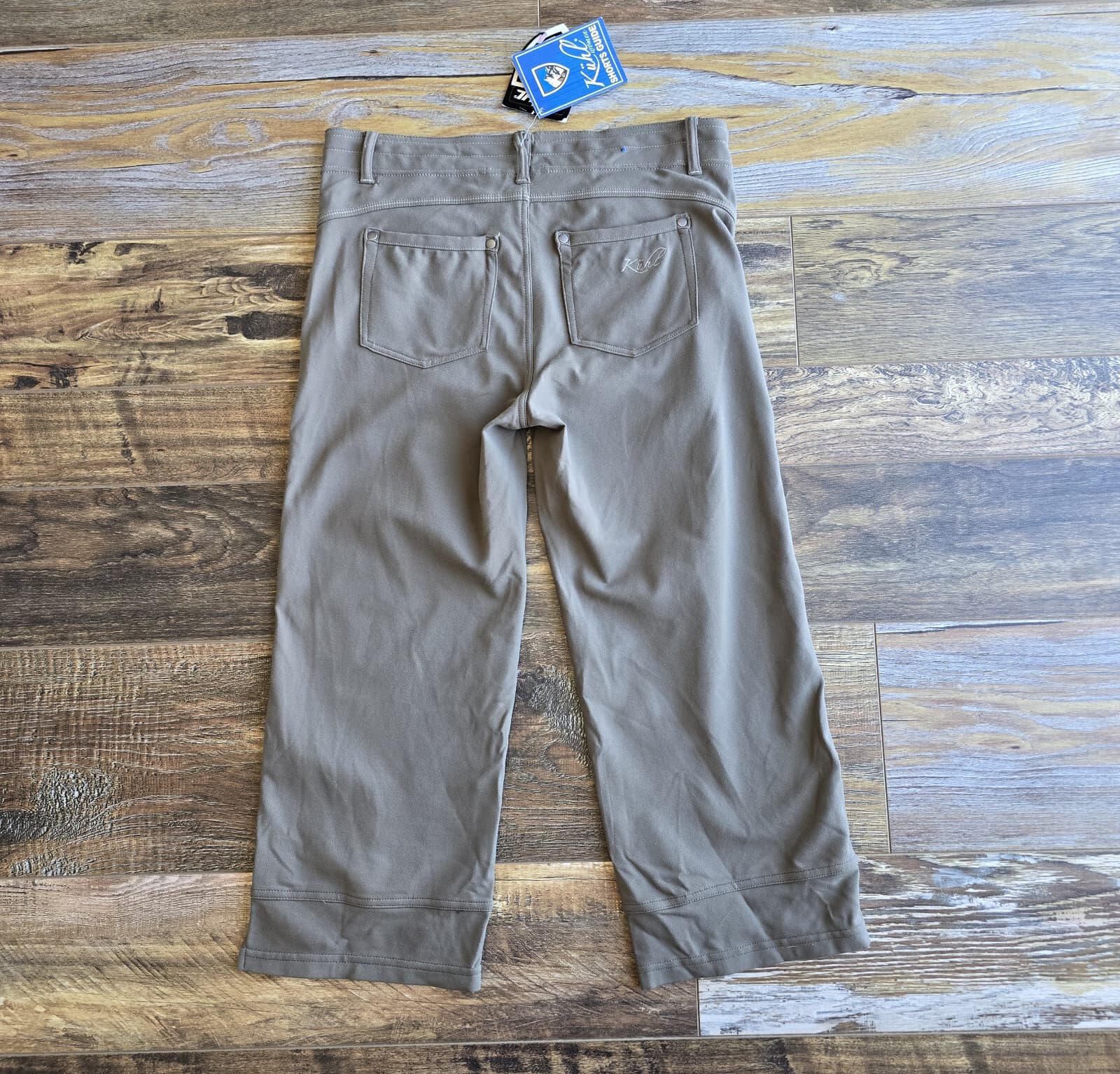 NEW Kuhl Mova Kapri 20" Shorts Pocket Soft Stretch Drawstring Breen Women's 8 - Thumbnail 6